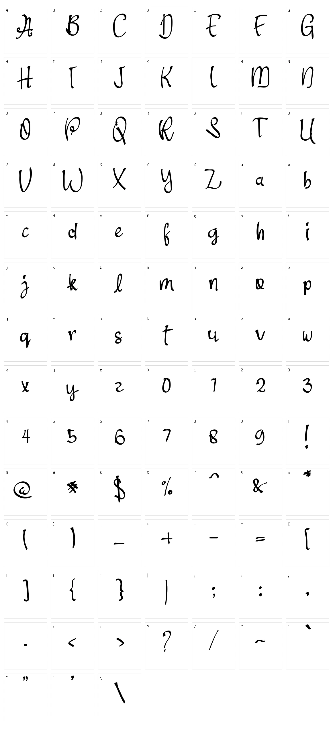 Dastana Character Set