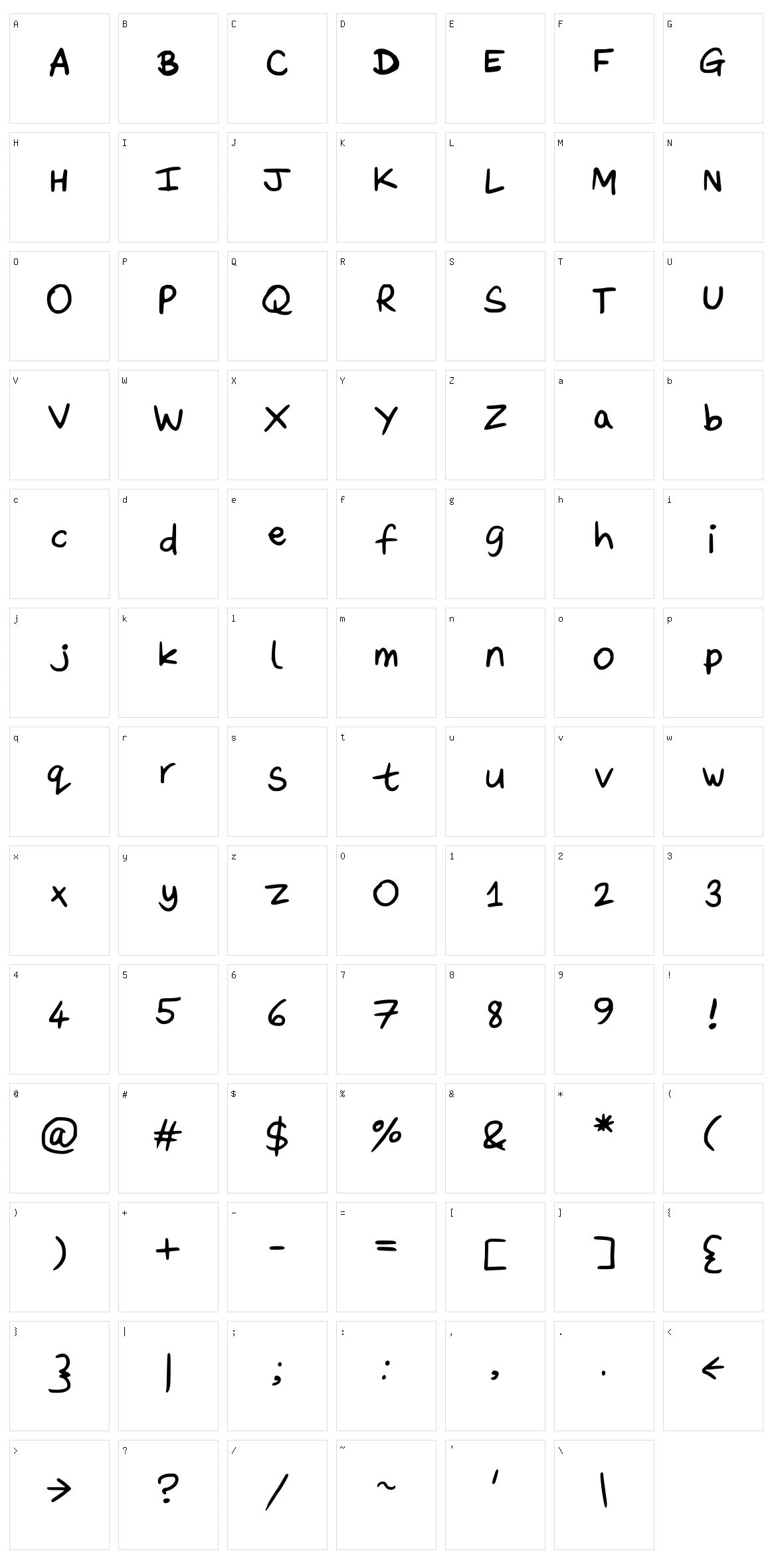 Daveys Doodleface Character Set