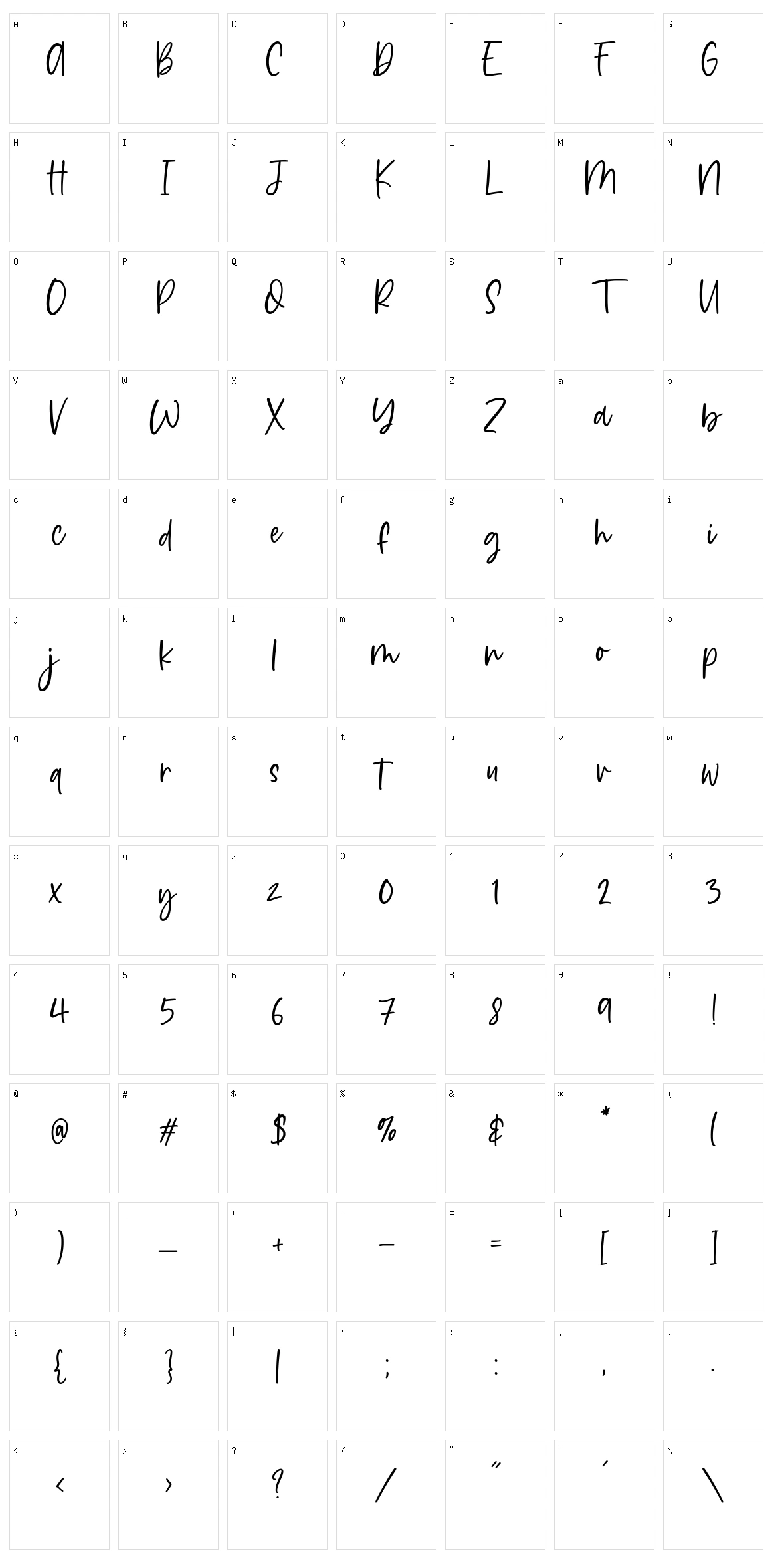 Daydream Character Set