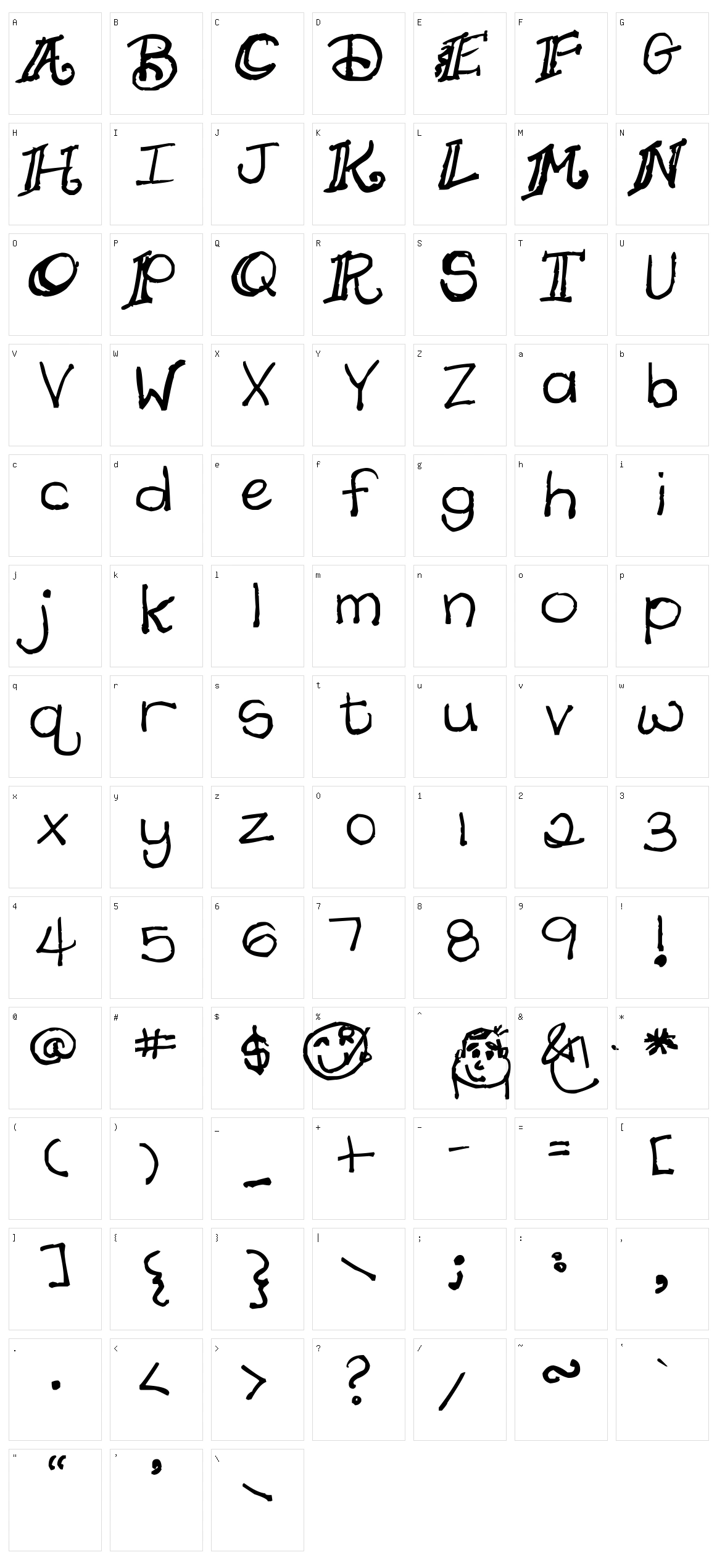 Daydreamer Character Set