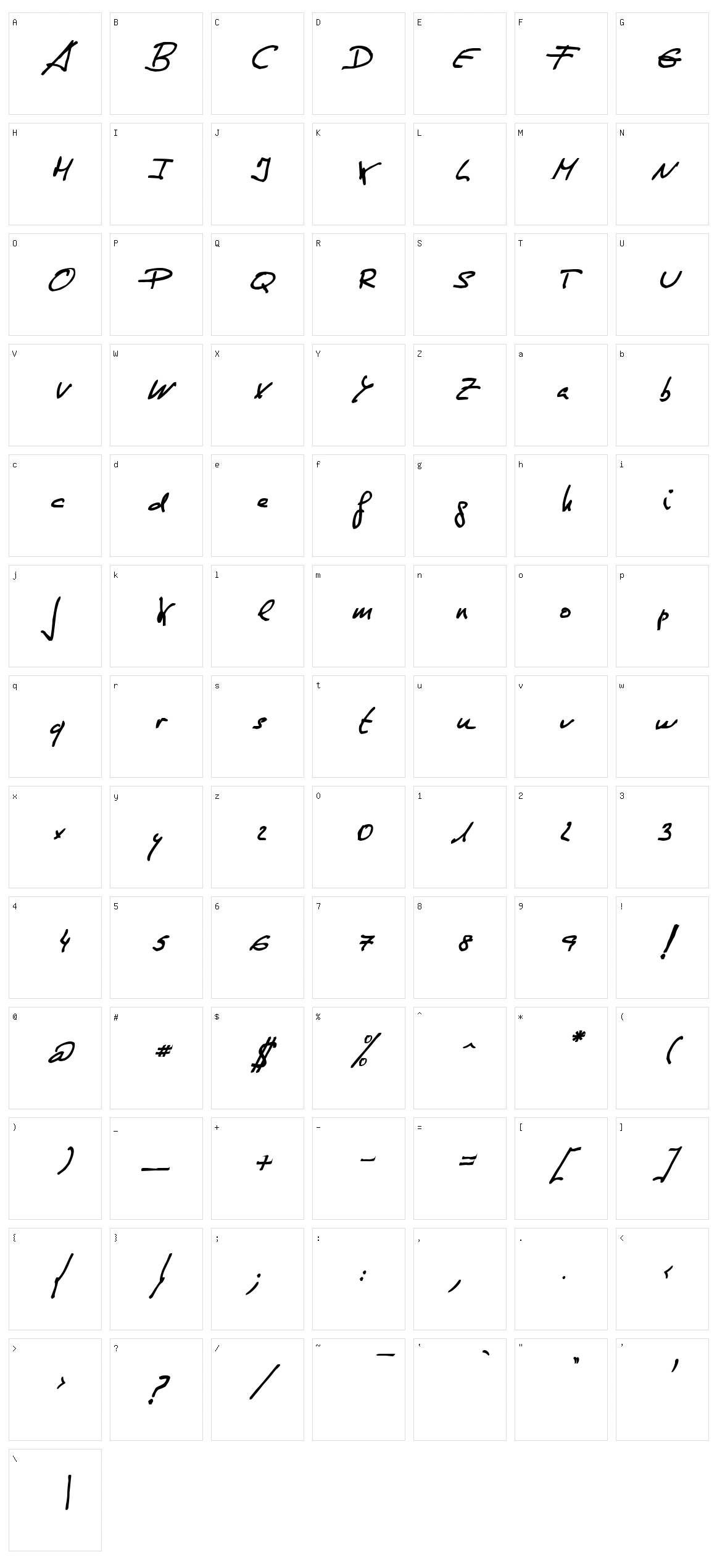 De Manu 1 Character Set
