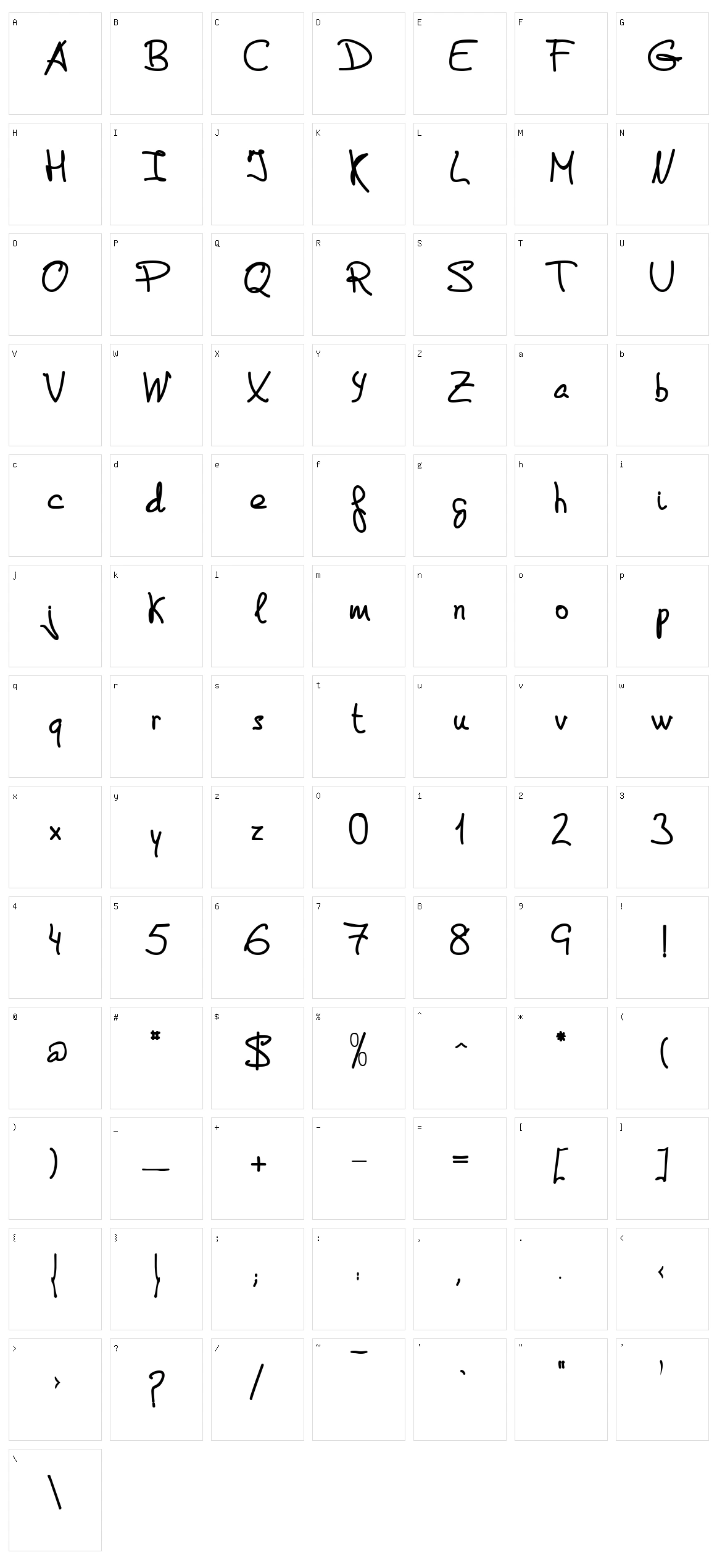De Manu 2 Character Set