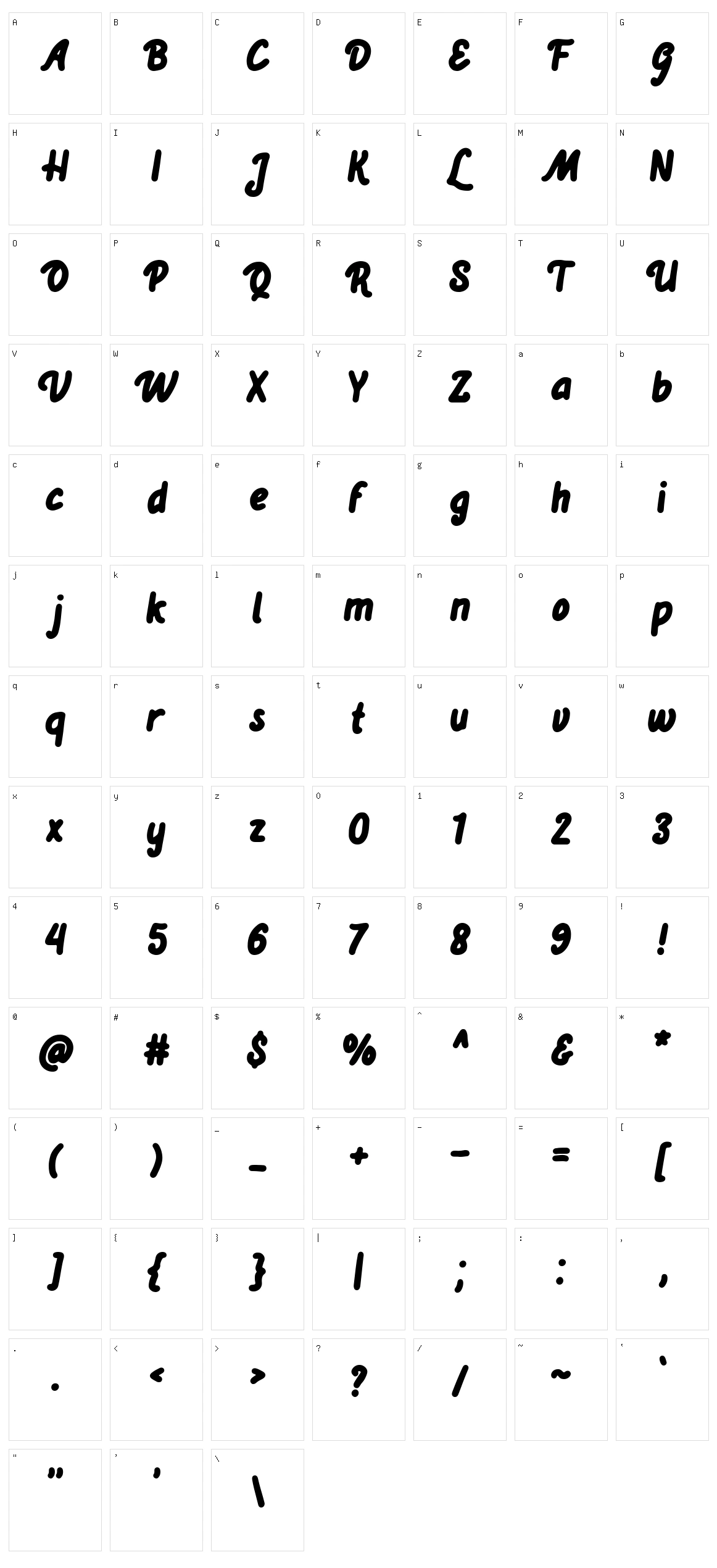 De Peown Character Set