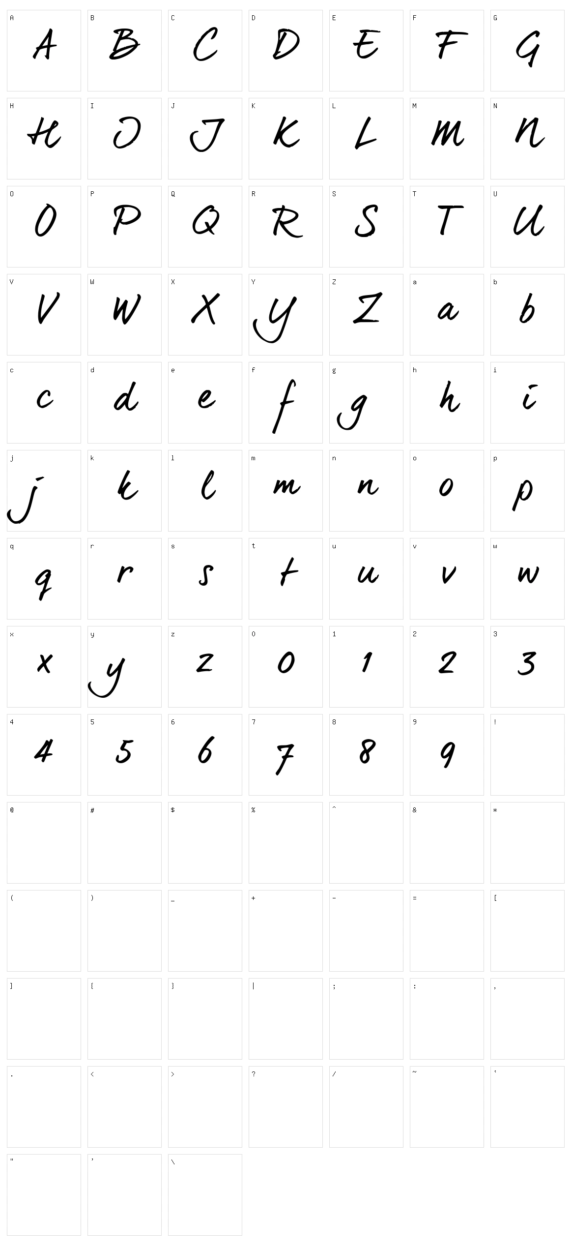 Dear Joe 6 Character Set