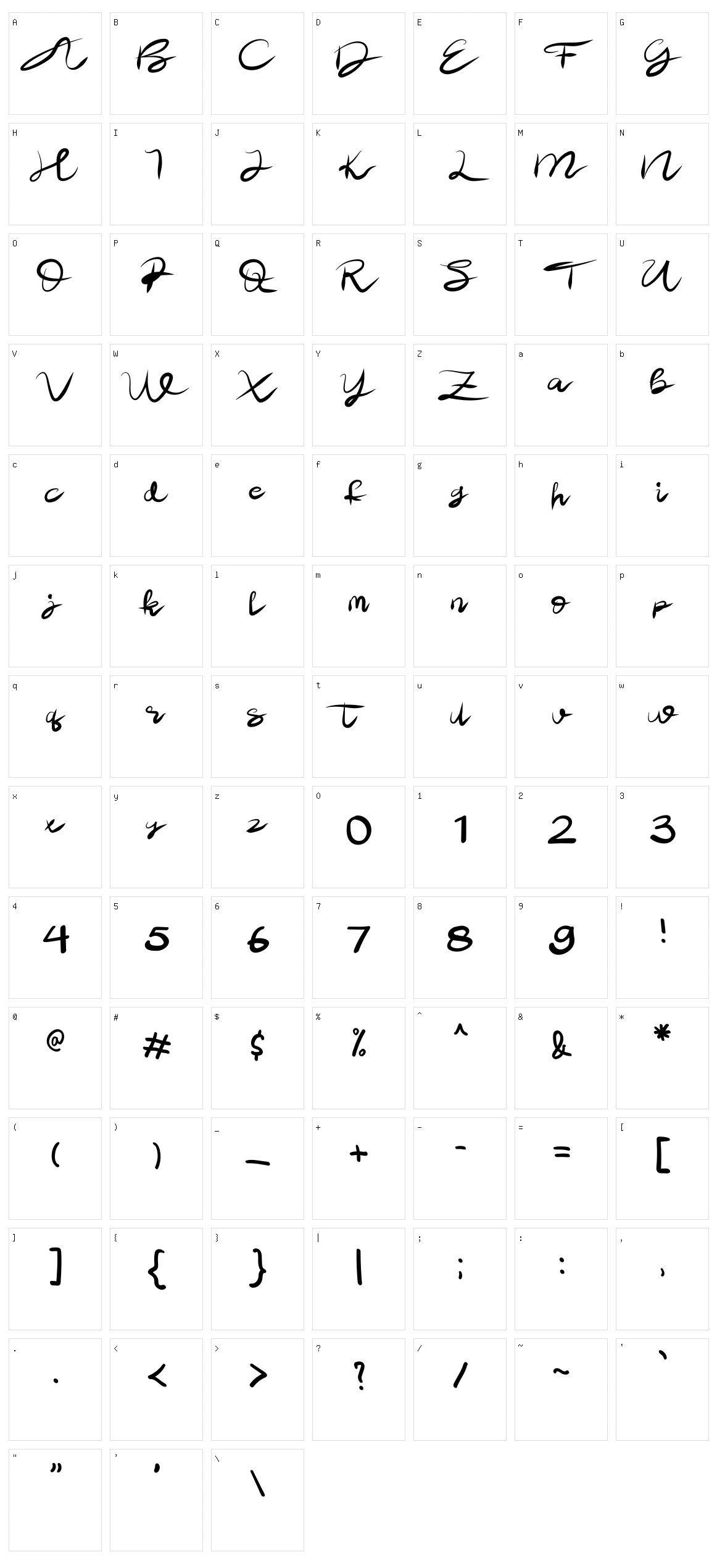 Dear My Love Character Set