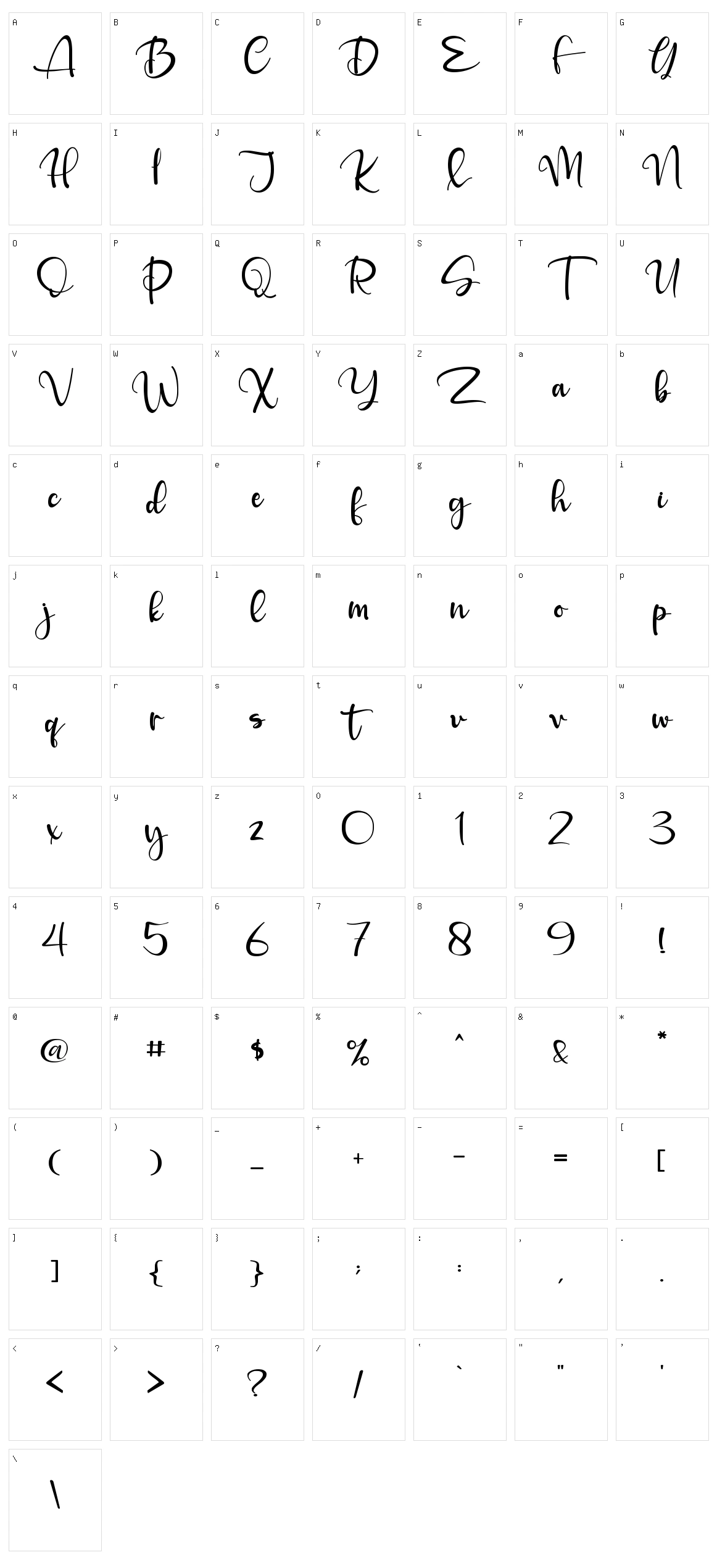 Defitta Character Set