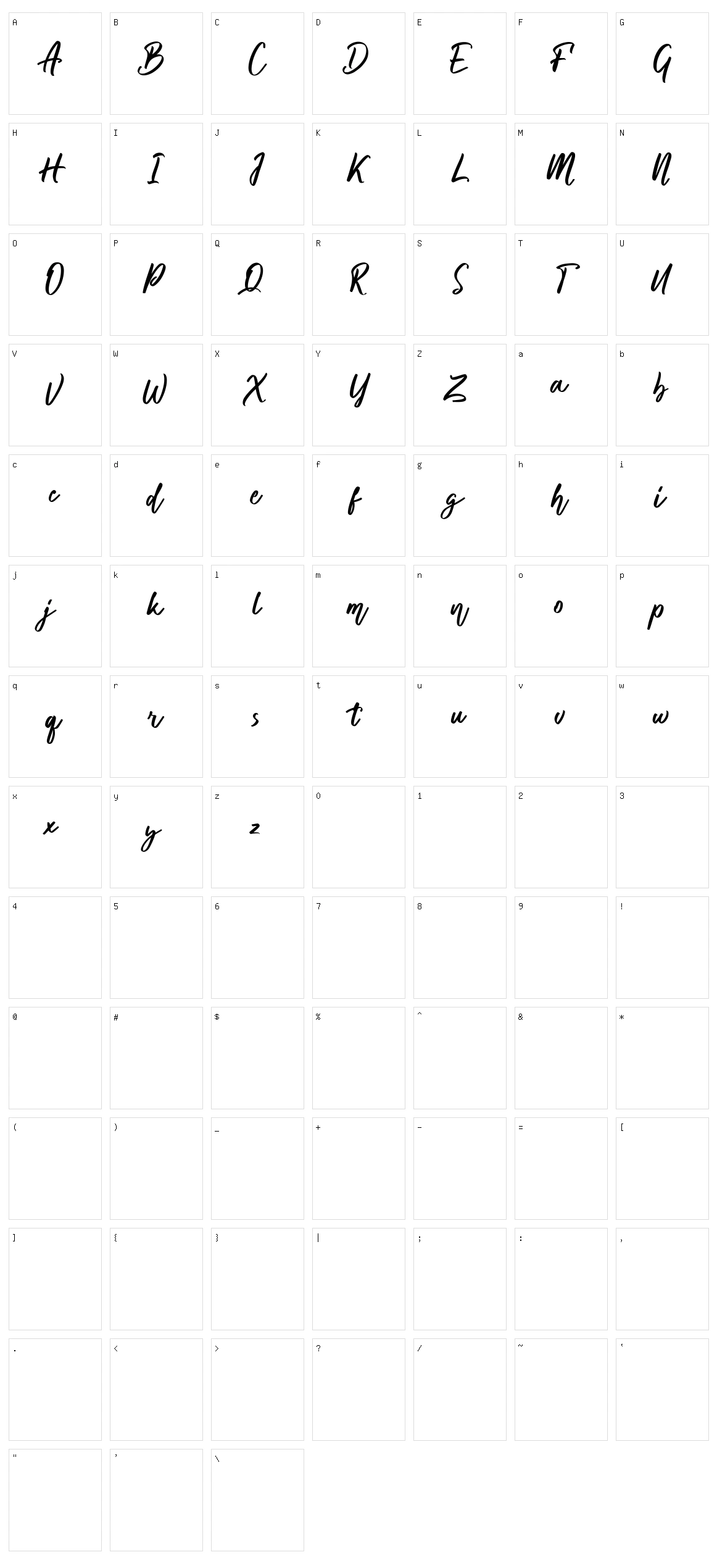 Deloissta Character Set