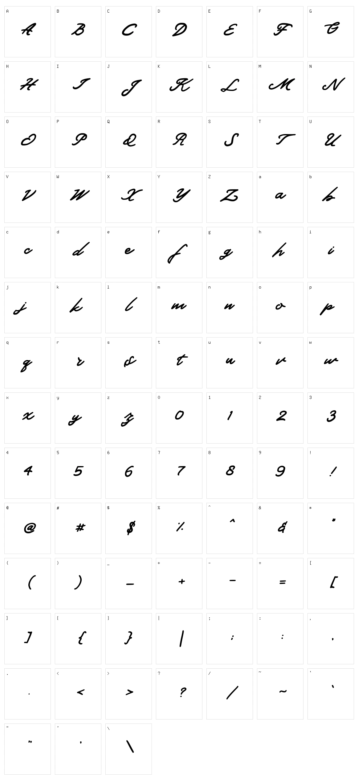 Demian Character Set