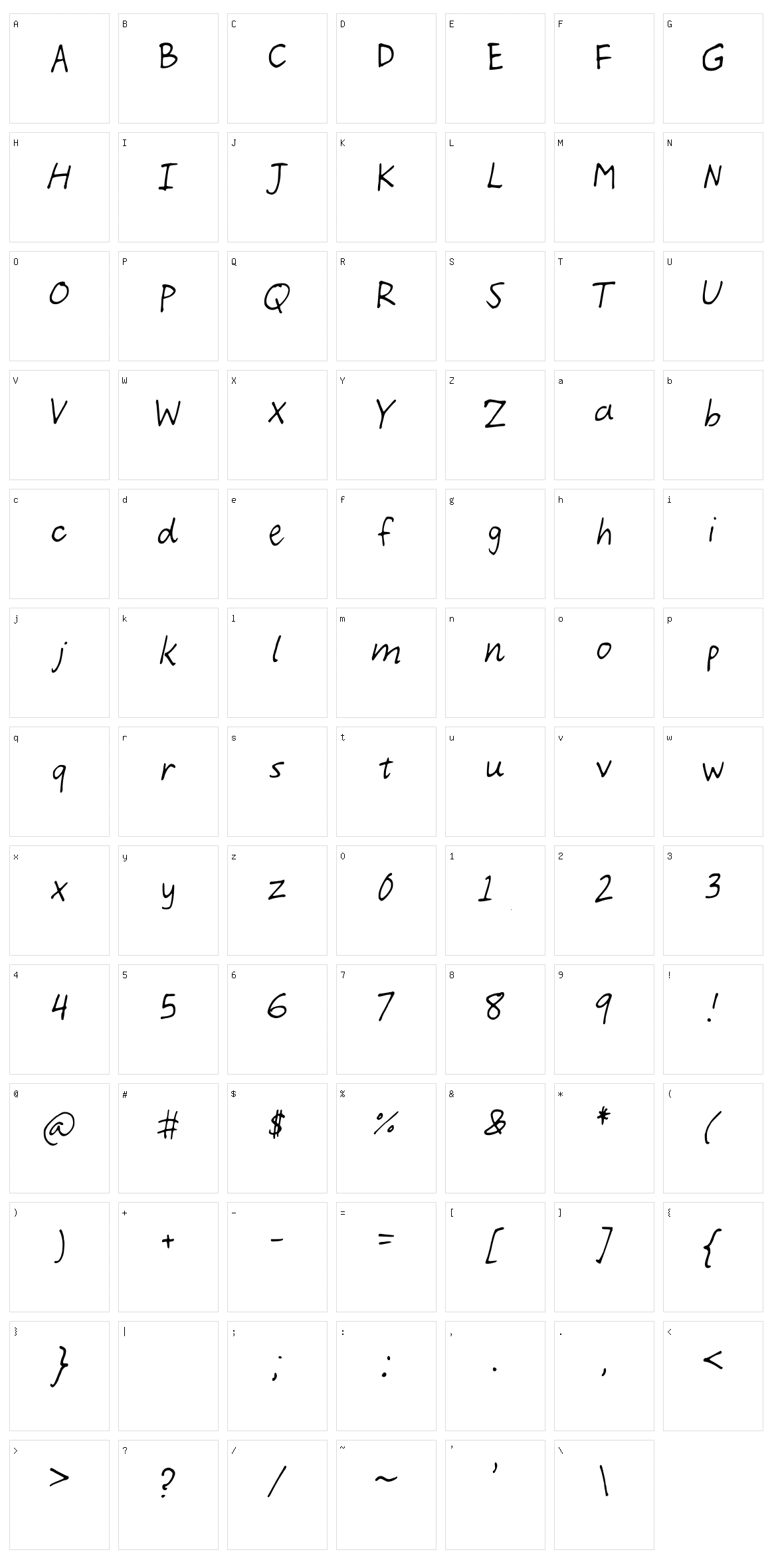 Demoi Character Set