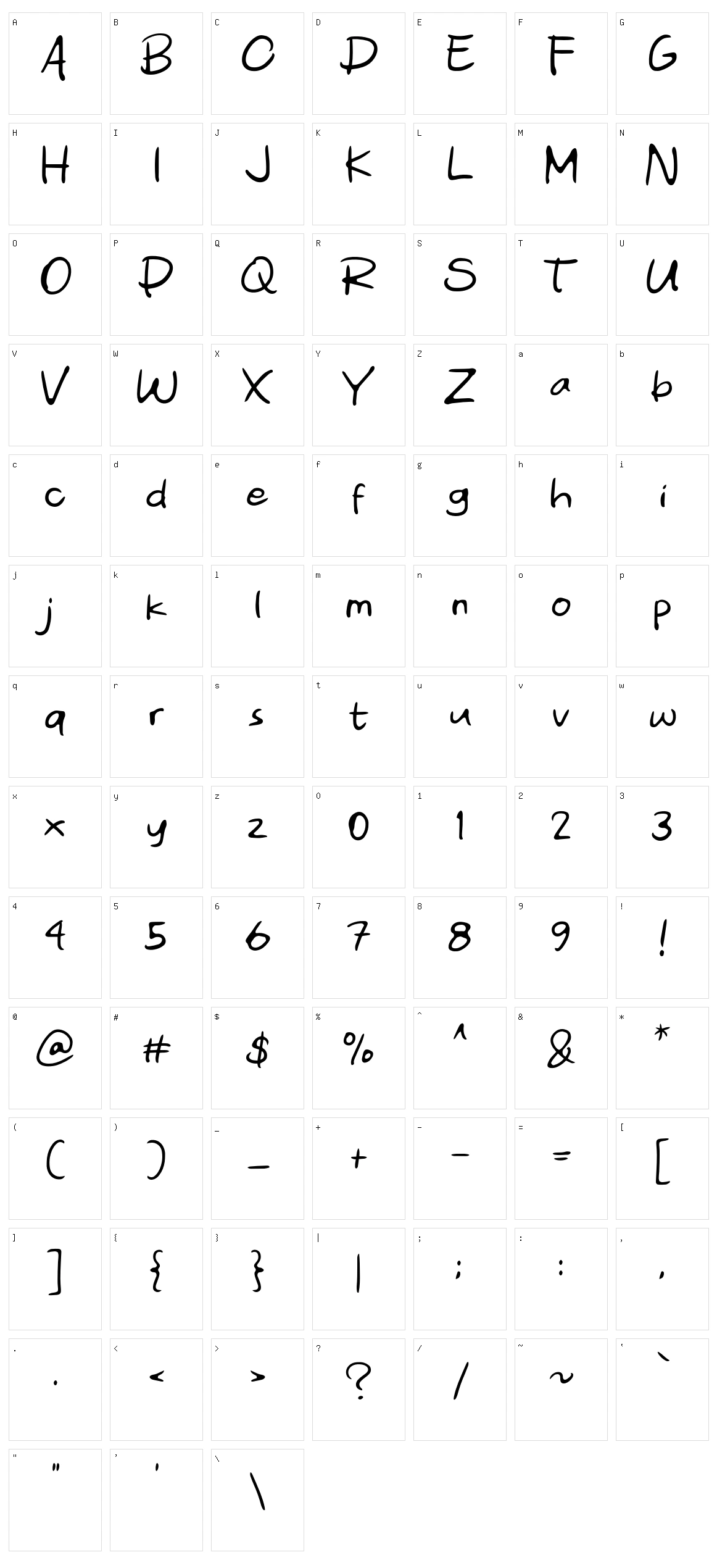 Denyut Character Set