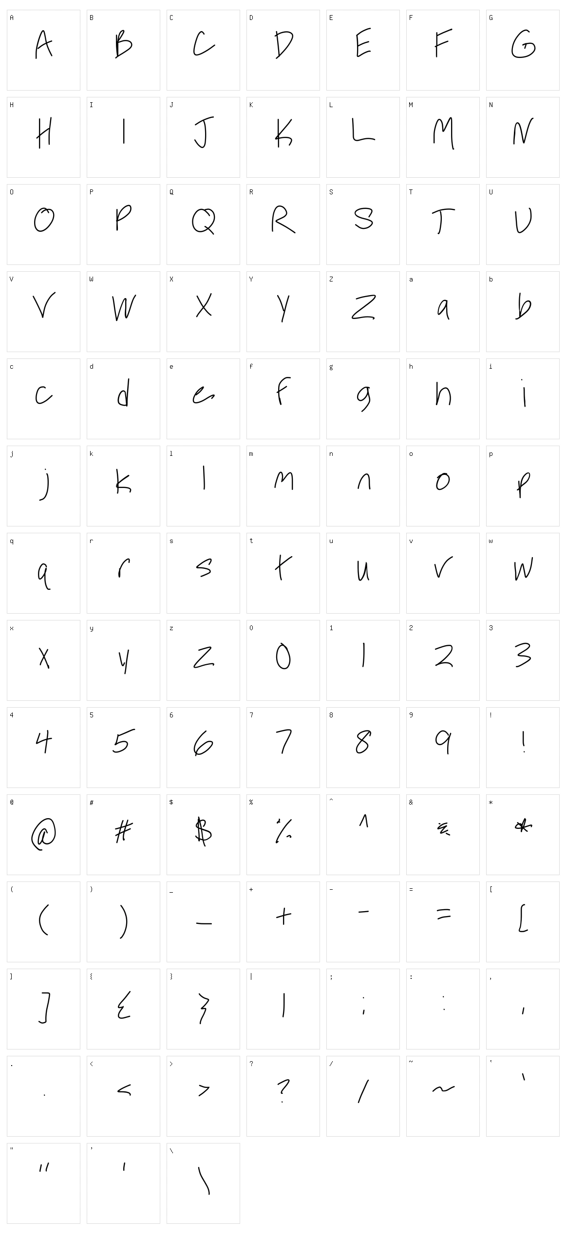 Desperate For You Character Set