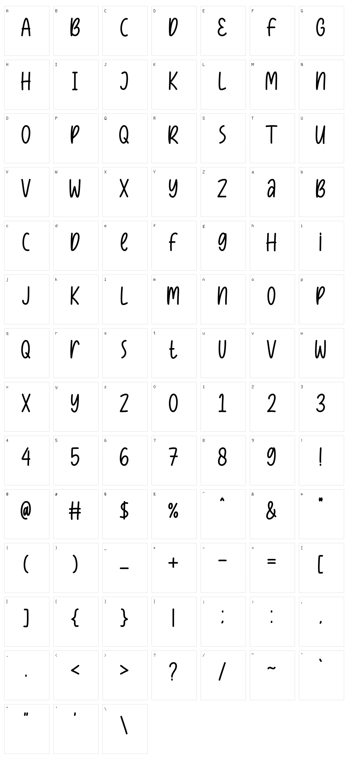 Dessert Sugar Character Set