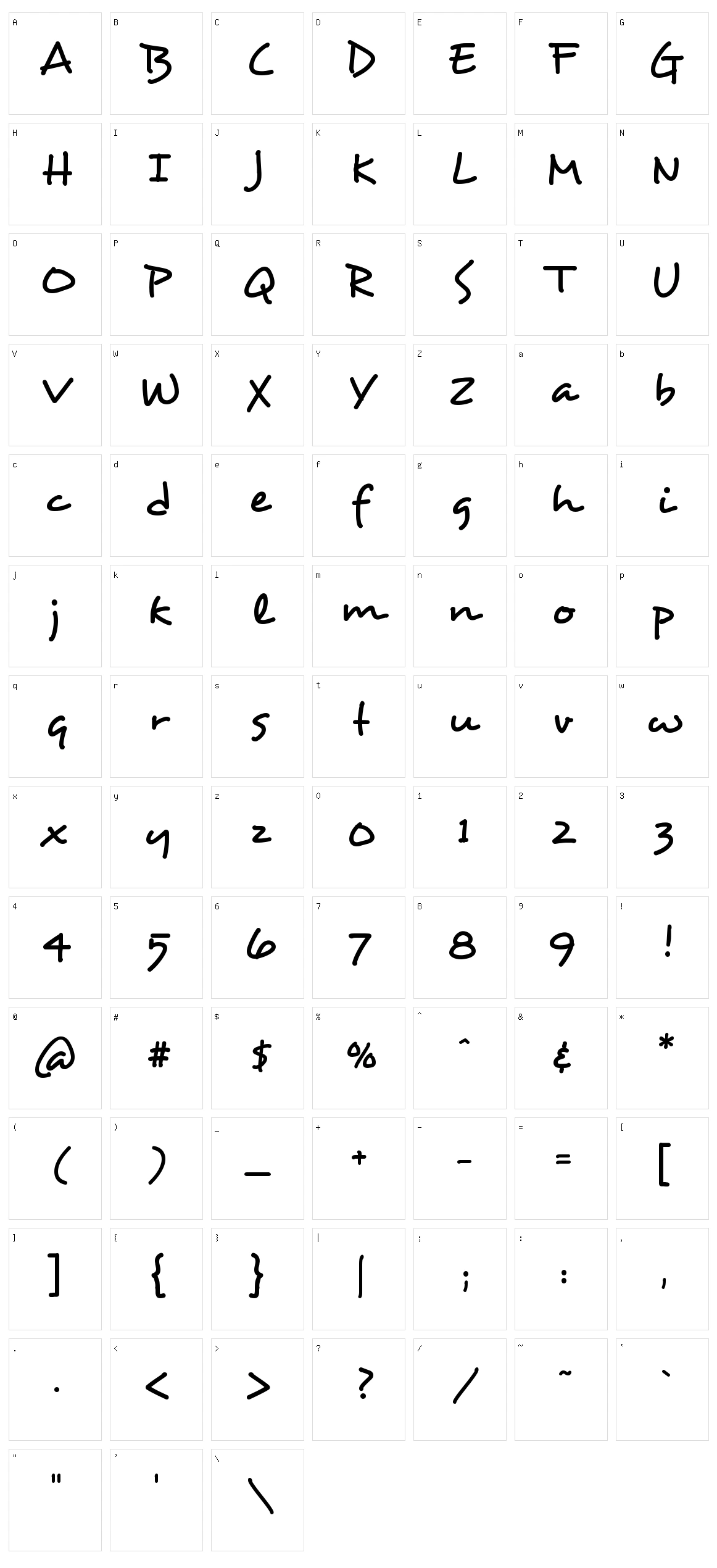 Desyrel Character Set