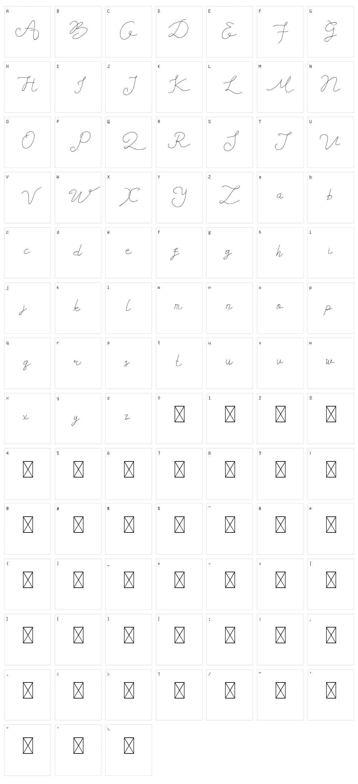 Devllin Character Set