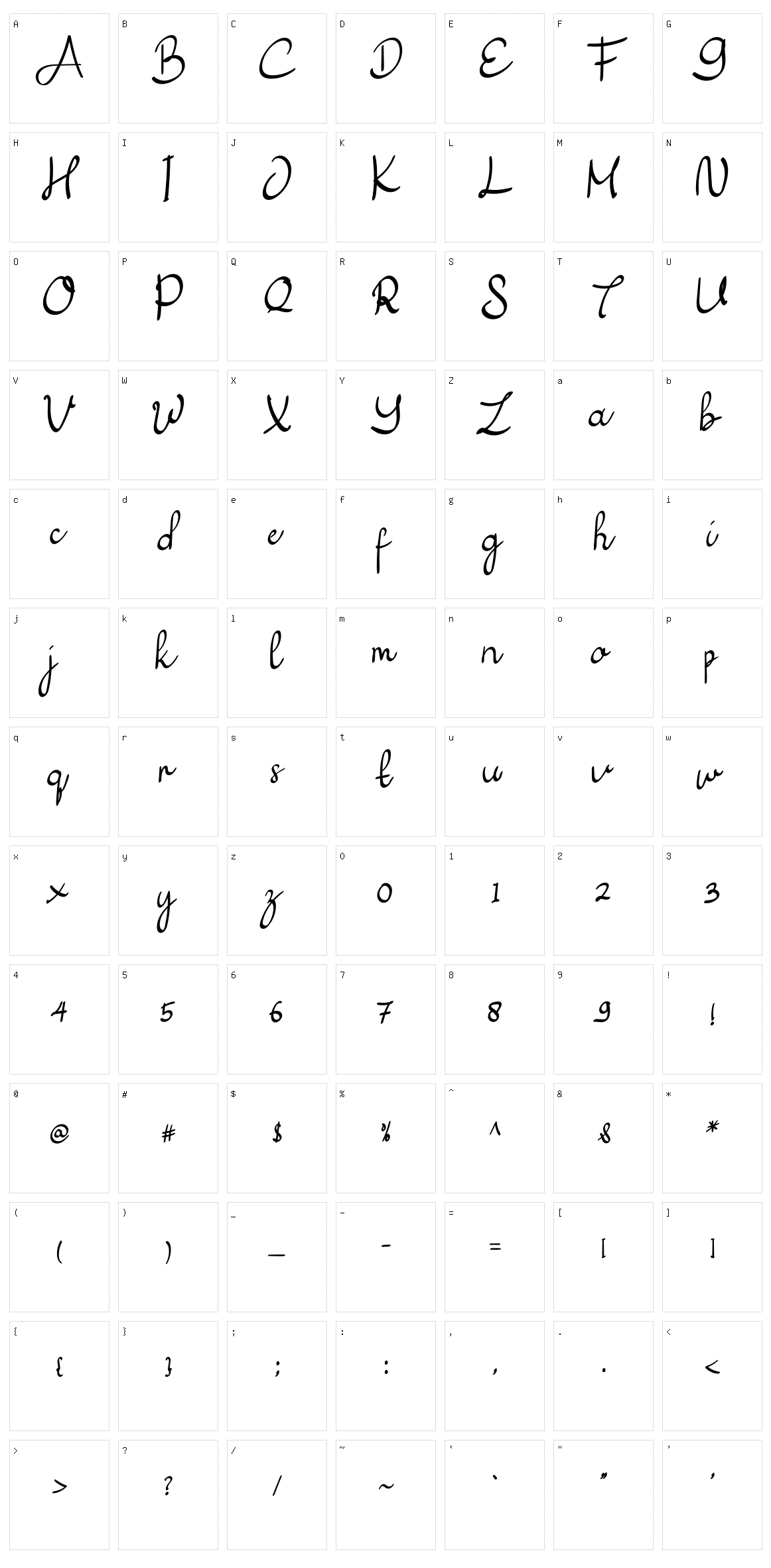 Dhewasa Character Set