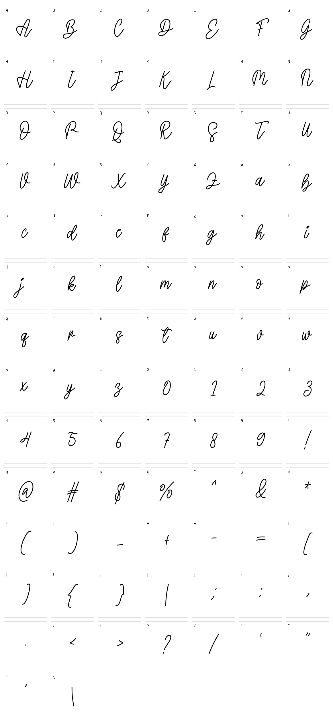 Diamond Character Set