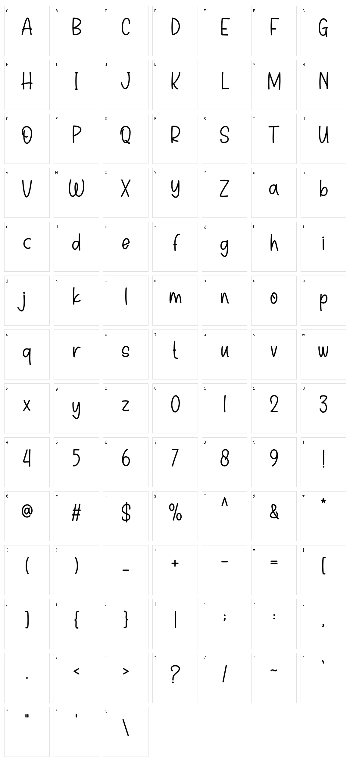 Diamond Character Set