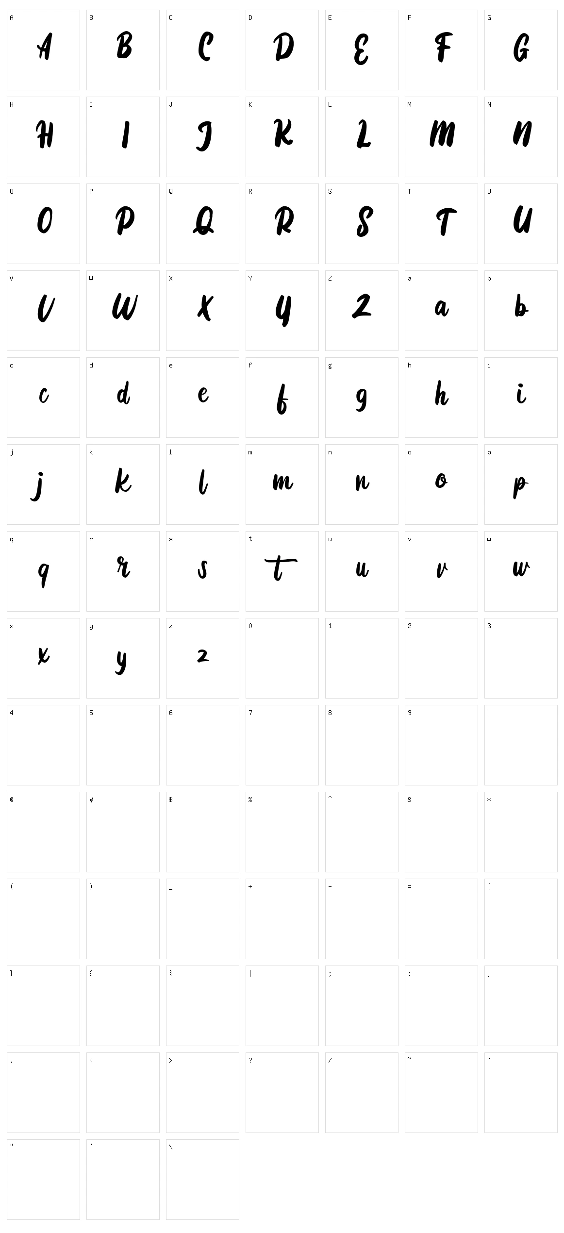 Diotam Character Set