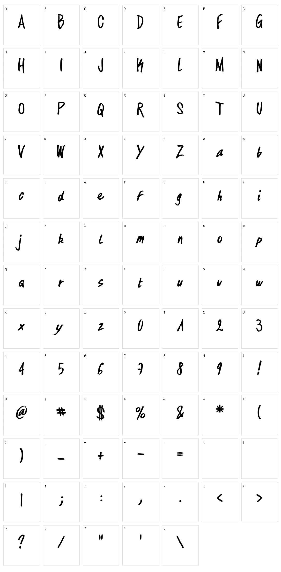 Dirty Hand Of Cre Character Set