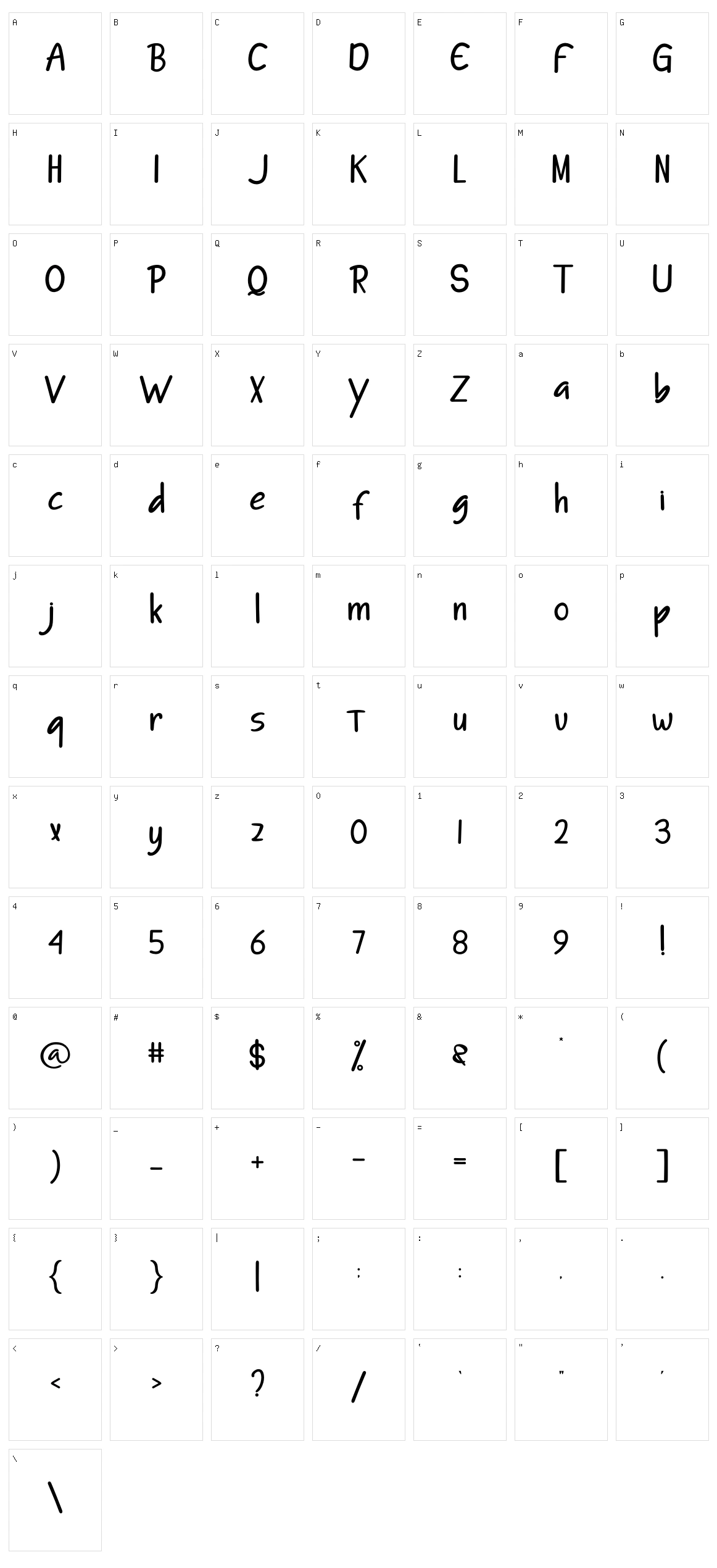 Dissert Character Set