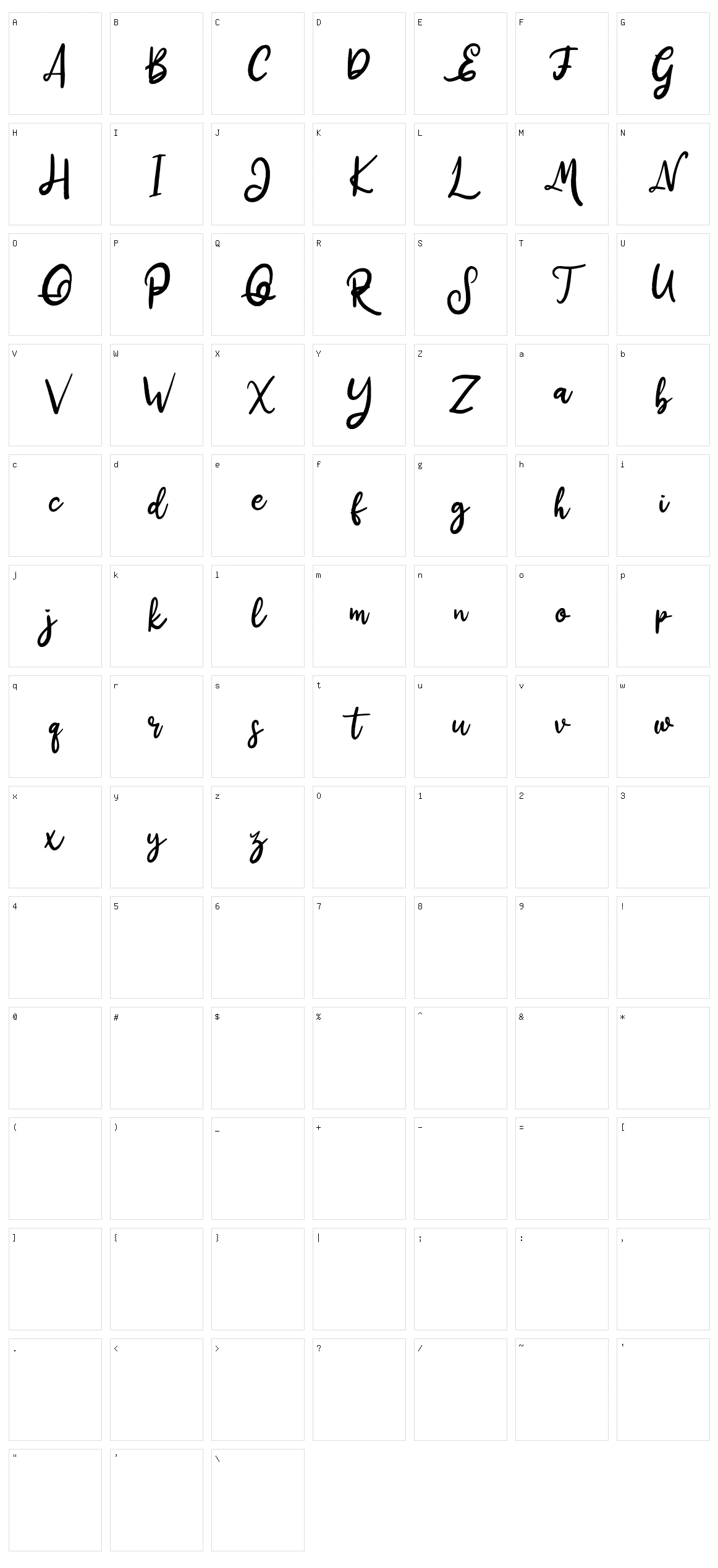 Distrik Character Set