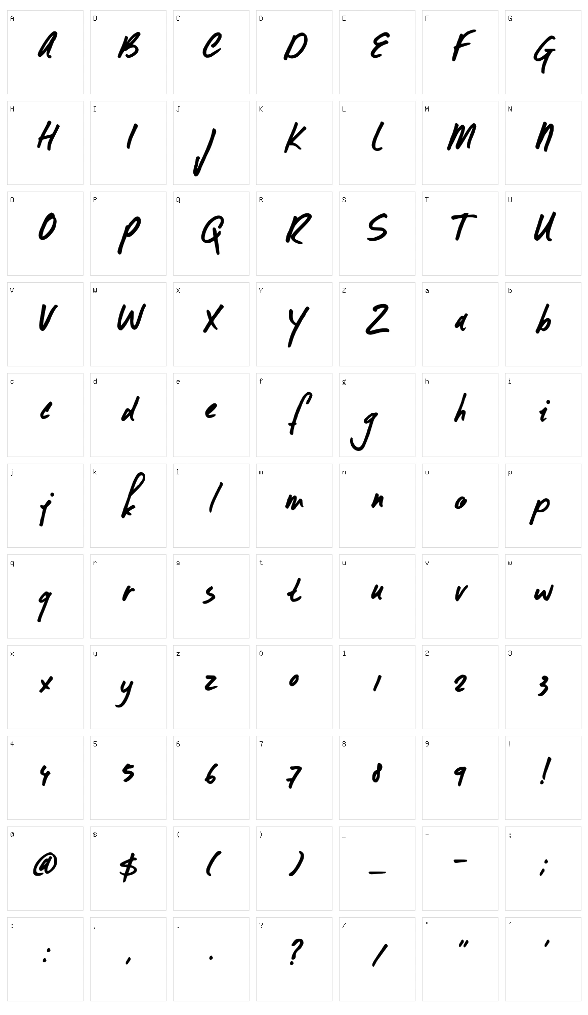 DK Formosa Character Set