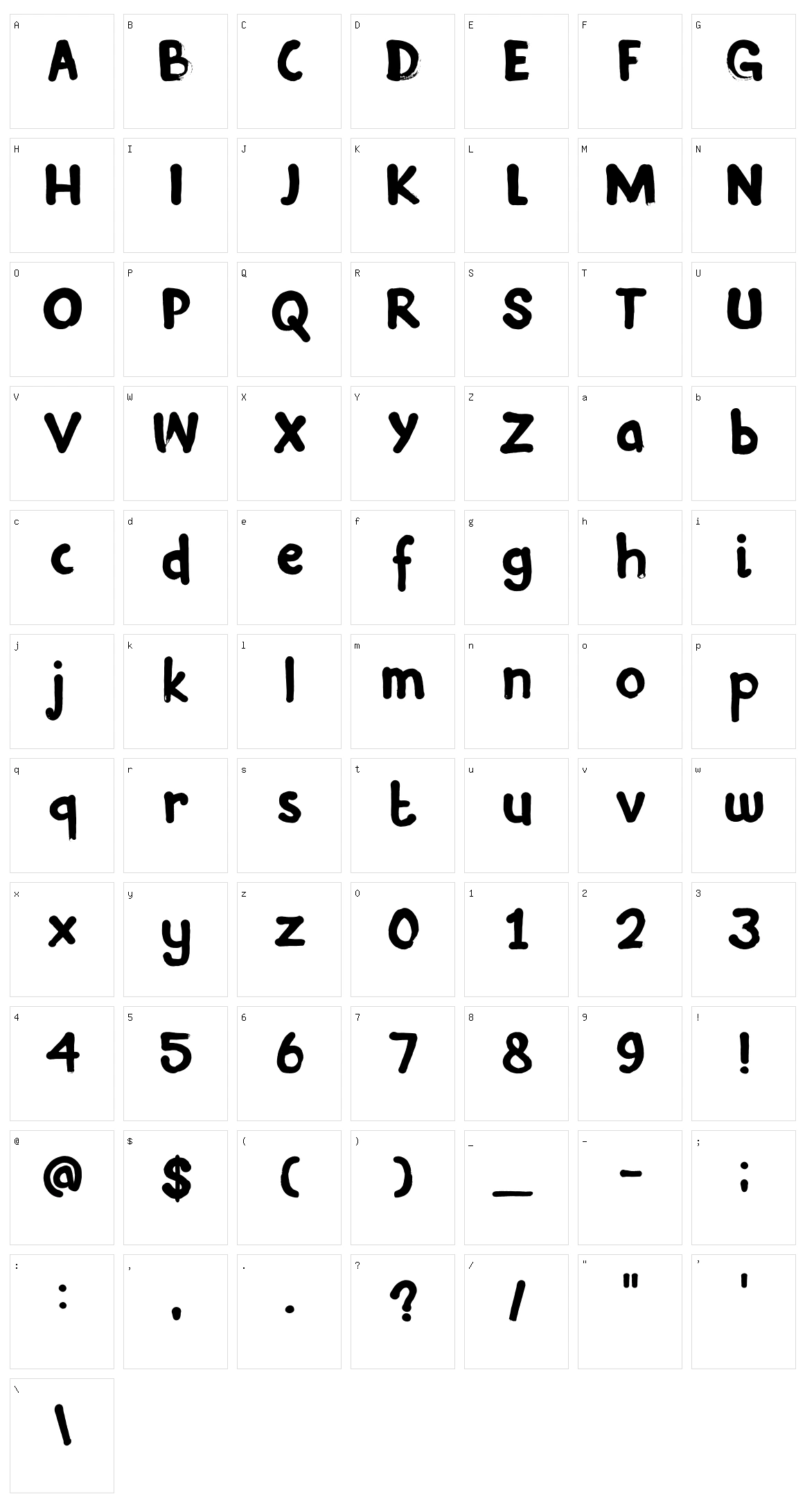 DK Inky Fingers Character Set