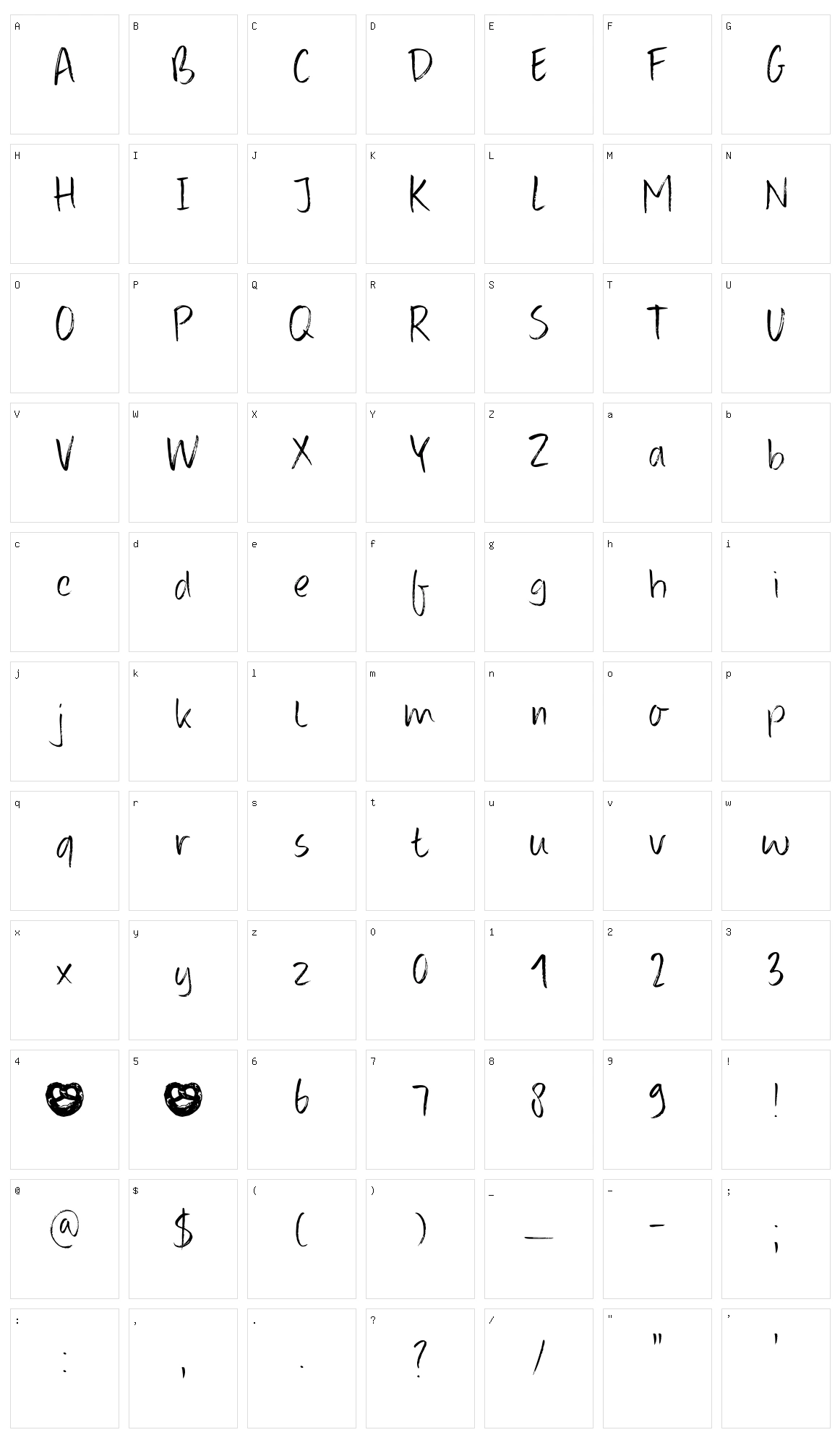 DK Konditorei Character Set