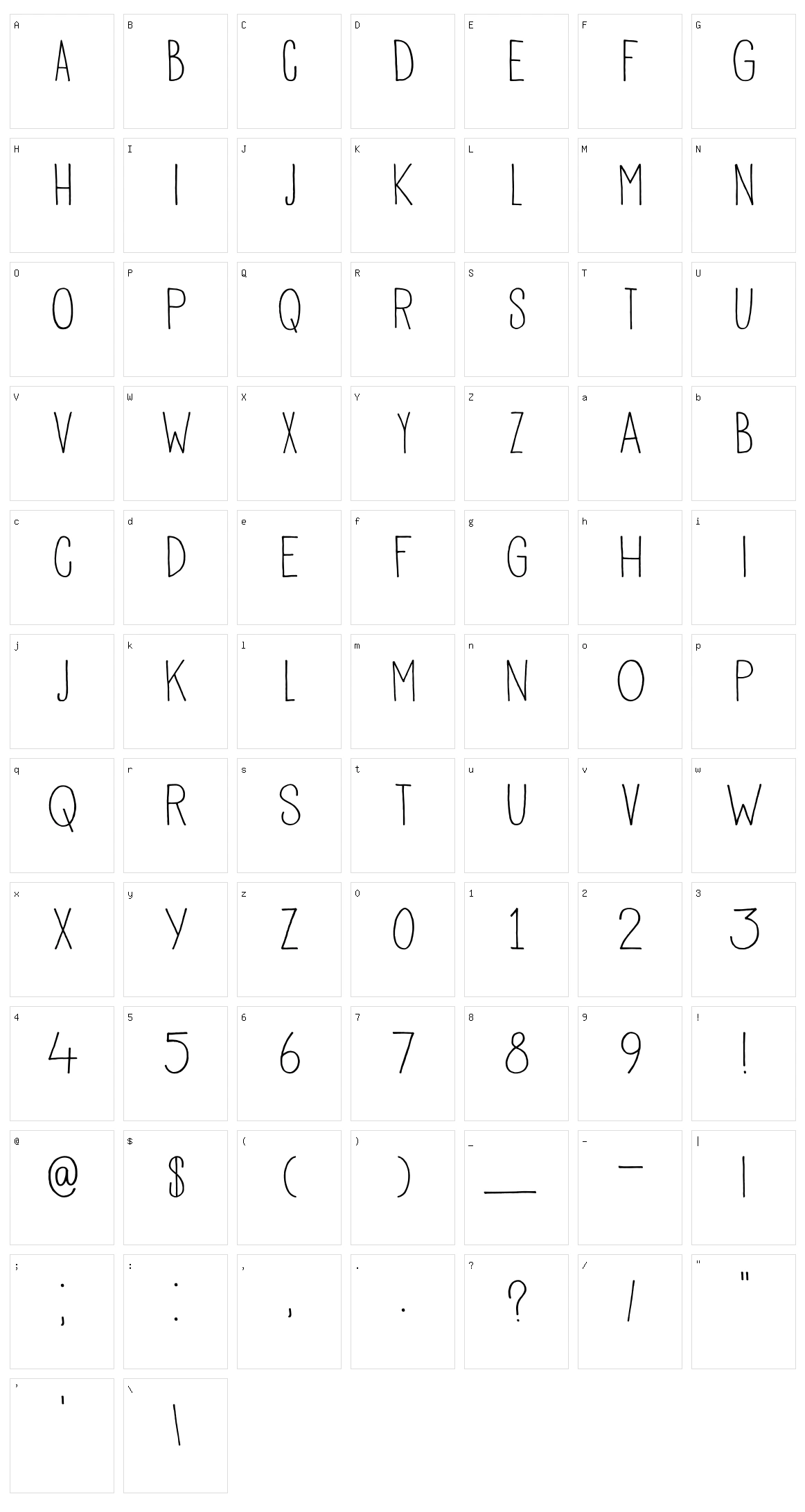 DK Pisang Character Set