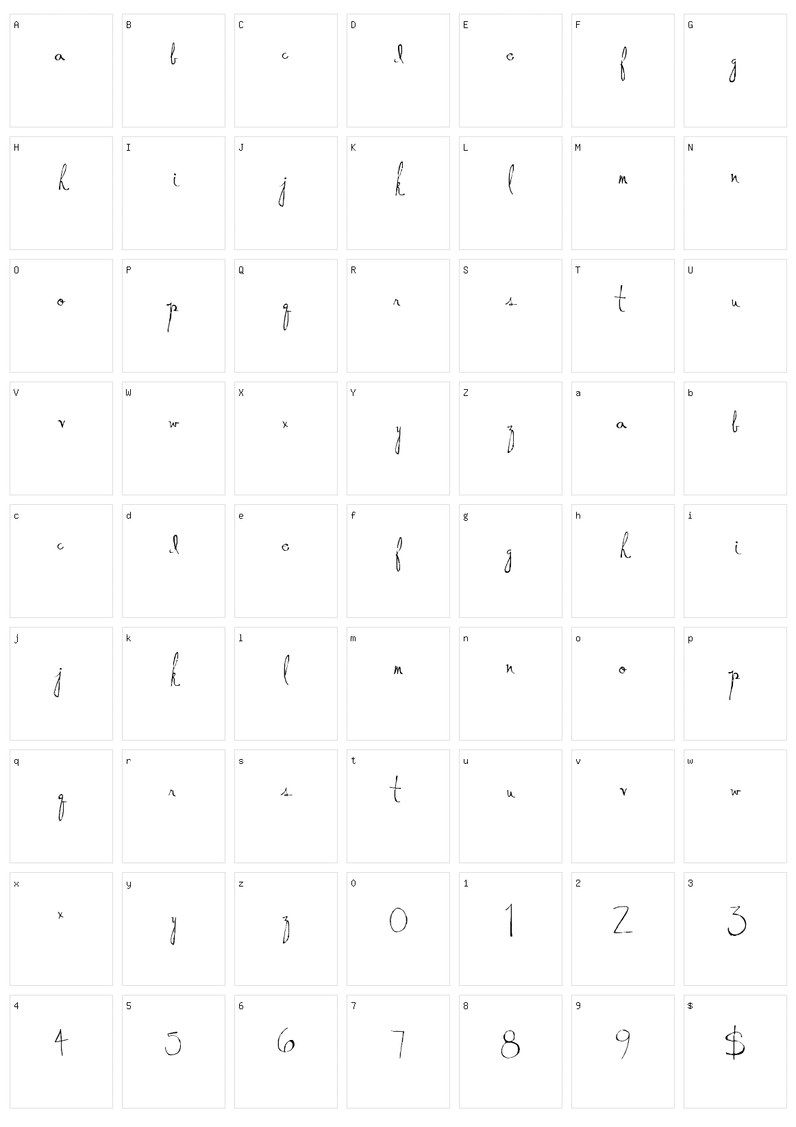 Donkey Punch Character Set