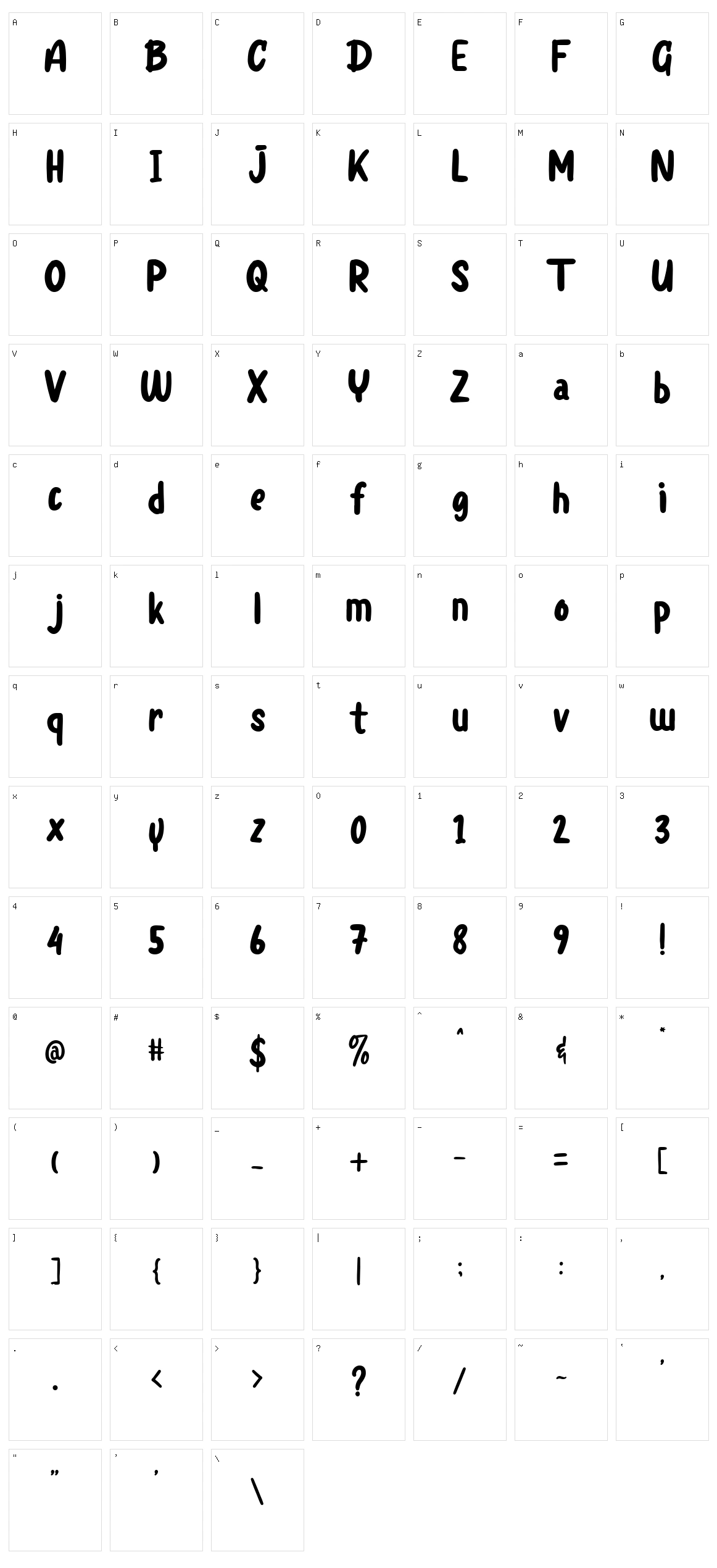 Doogle Character Set