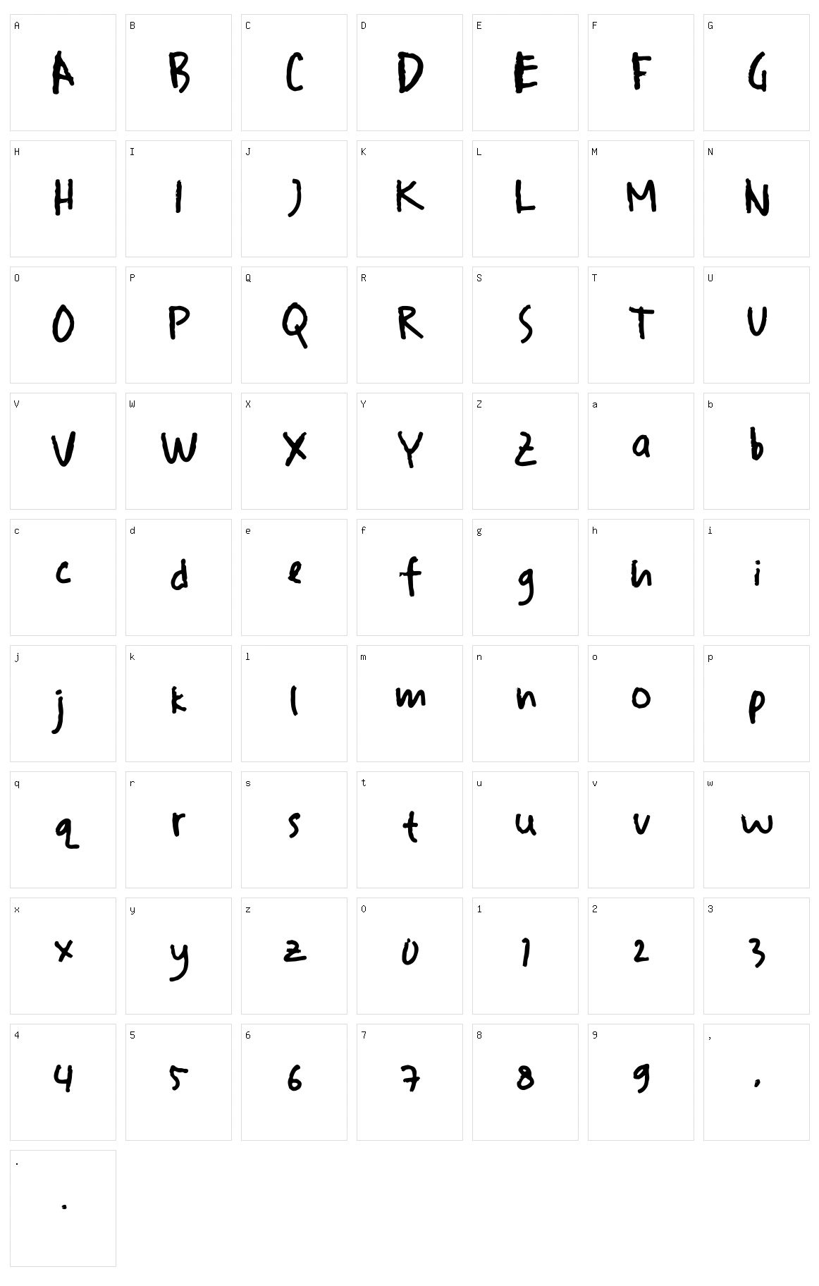 Drawer Sketches Character Set