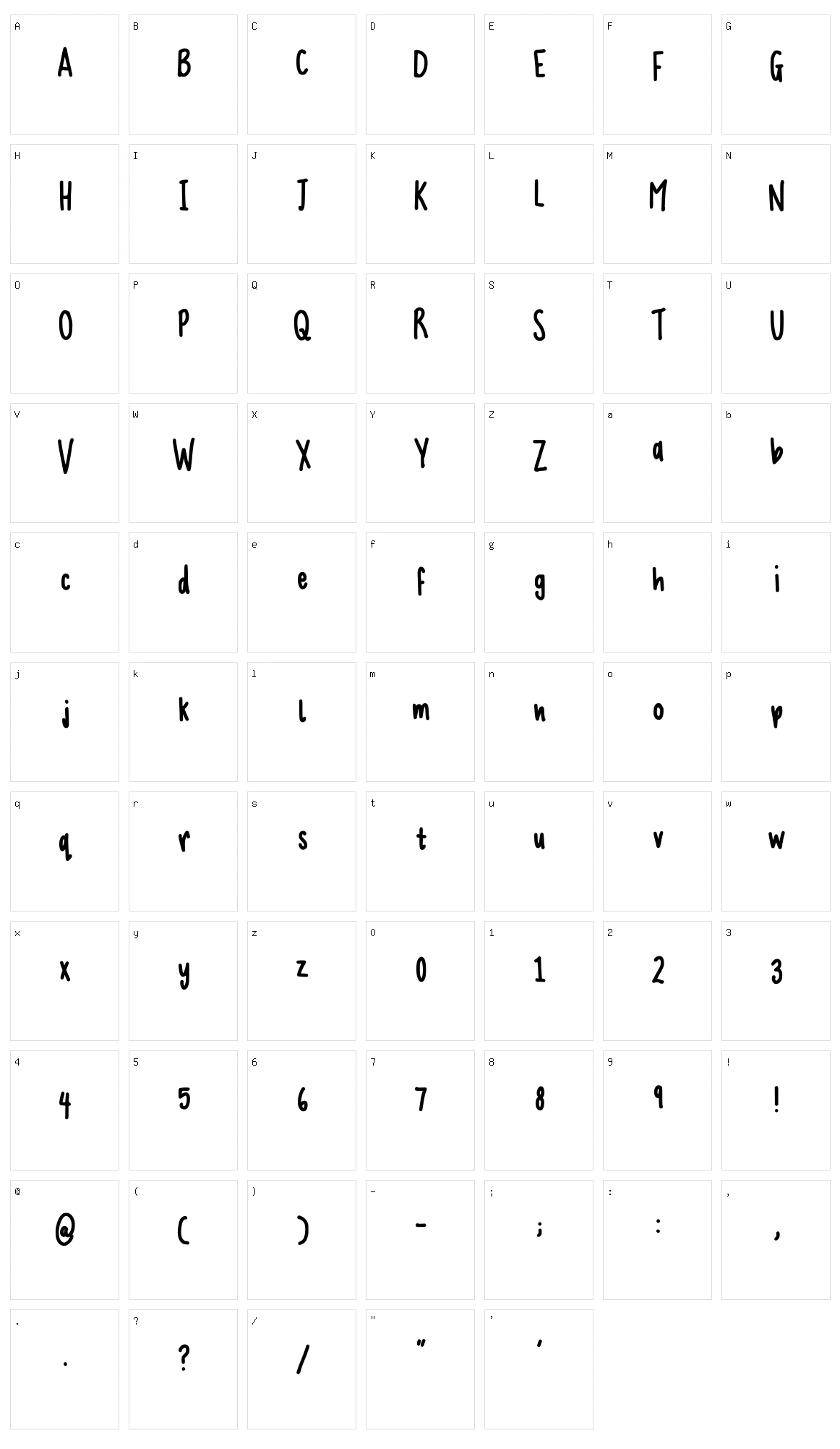 Dreamers Character Set