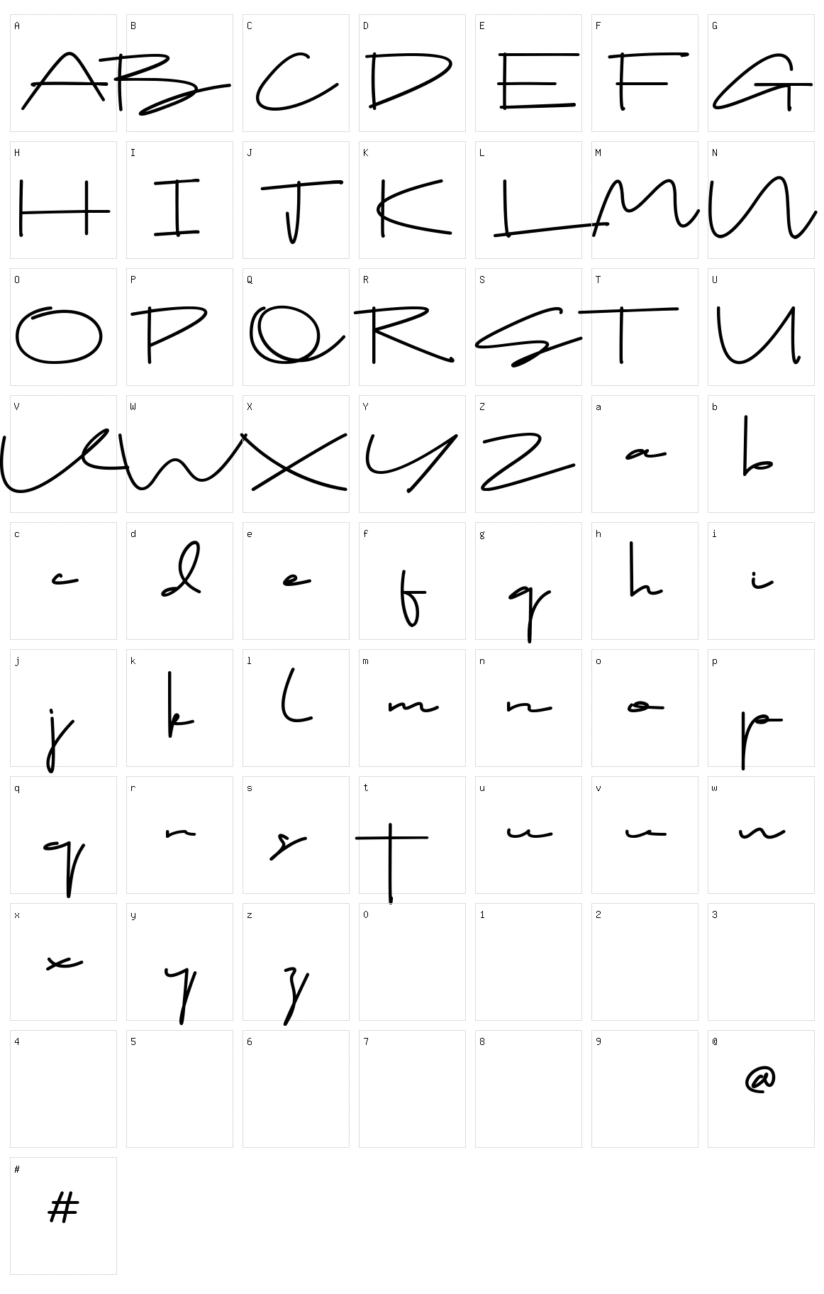 Drop Stay Character Set