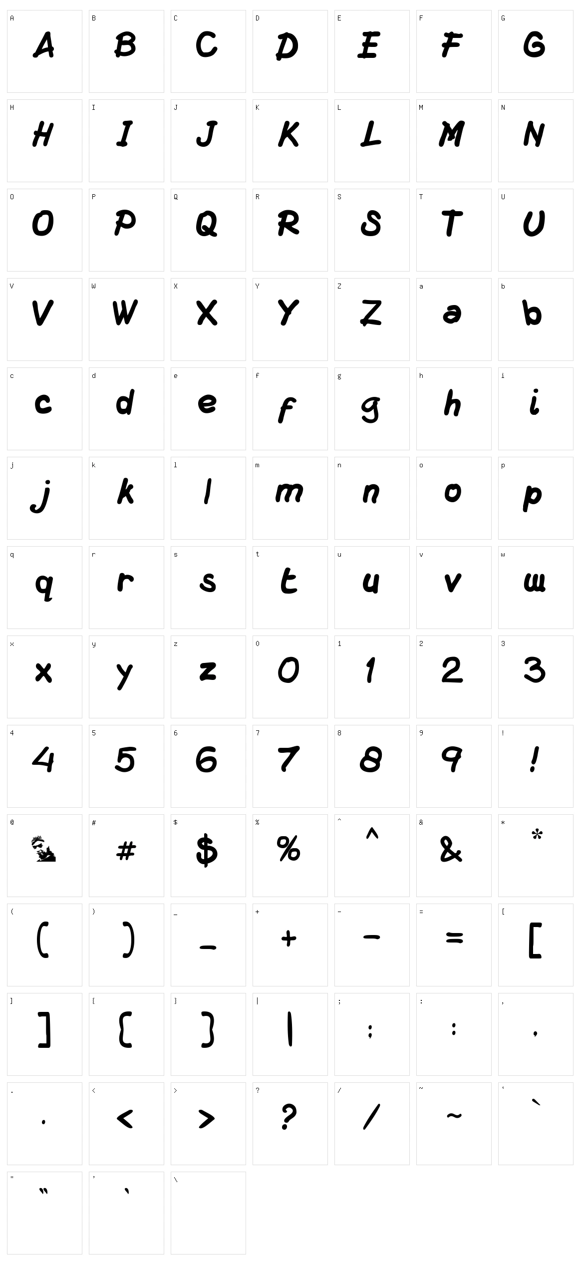DS Macuzione Character Set