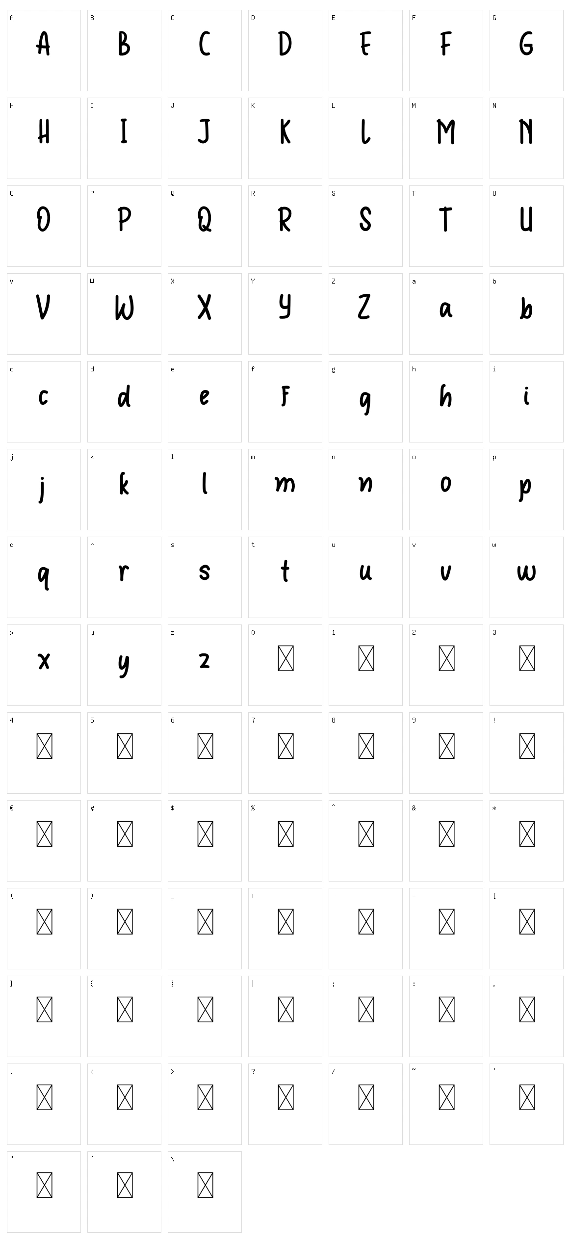 Duwekyu Market Character Set