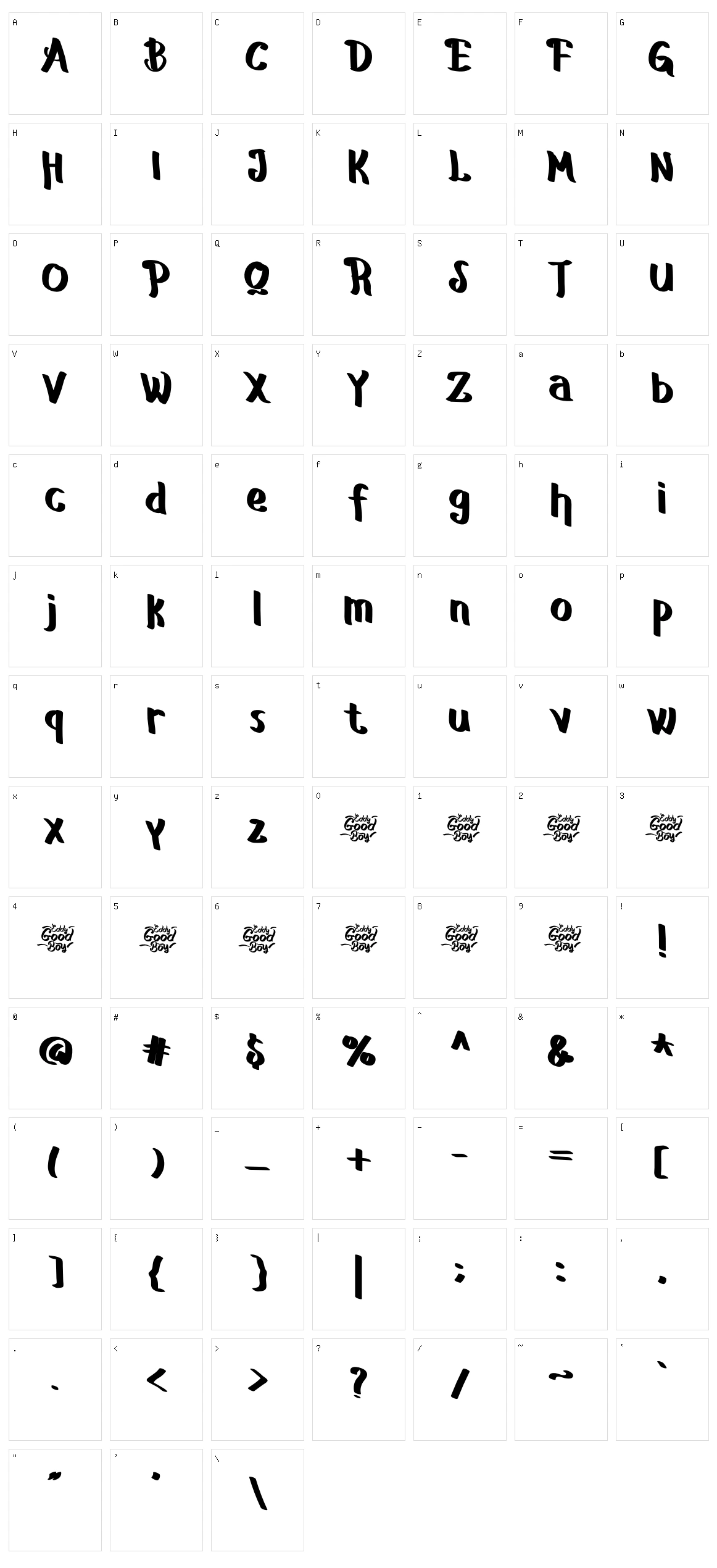 Dyalova Character Set