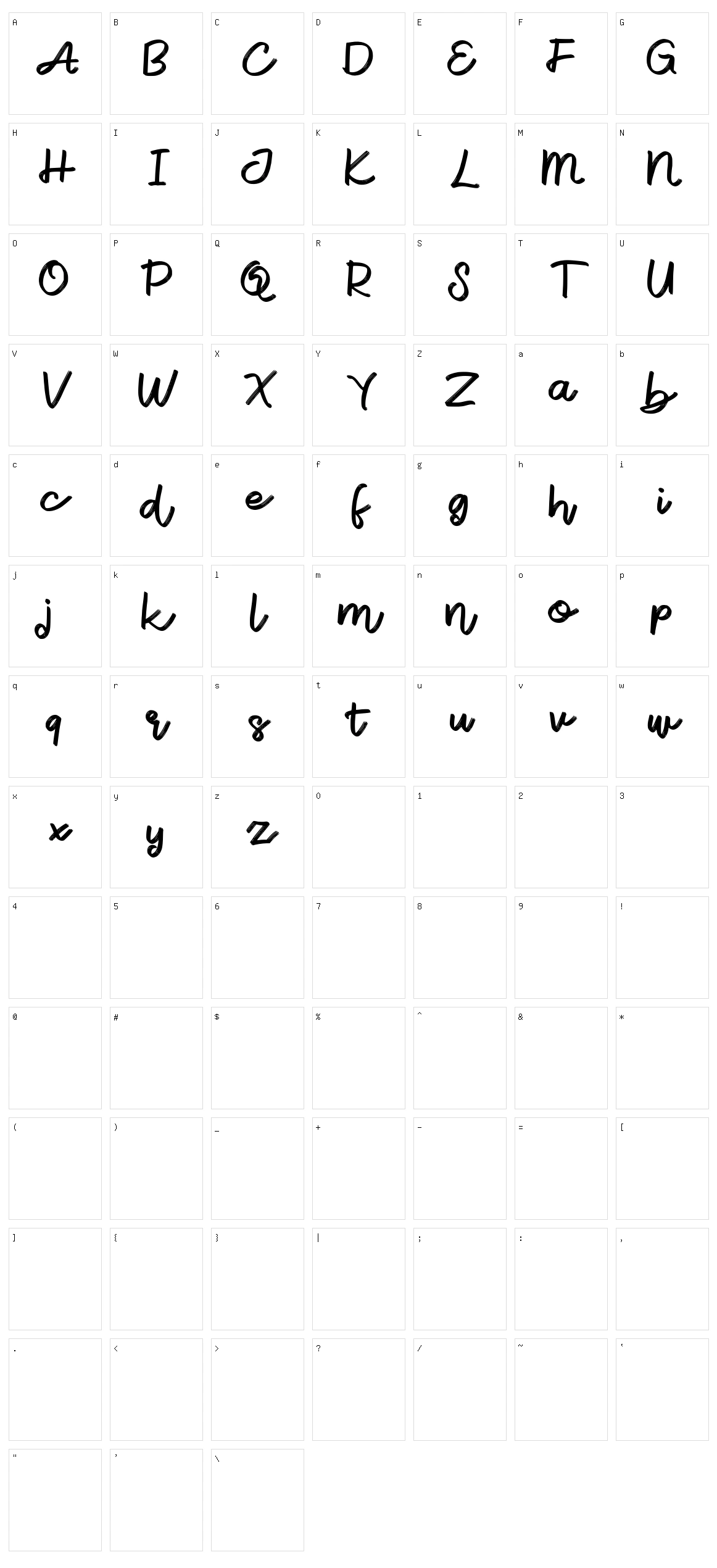 Ecustic Character Set