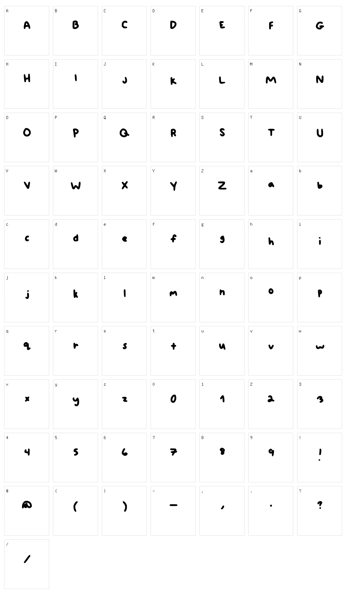 Eden Character Set