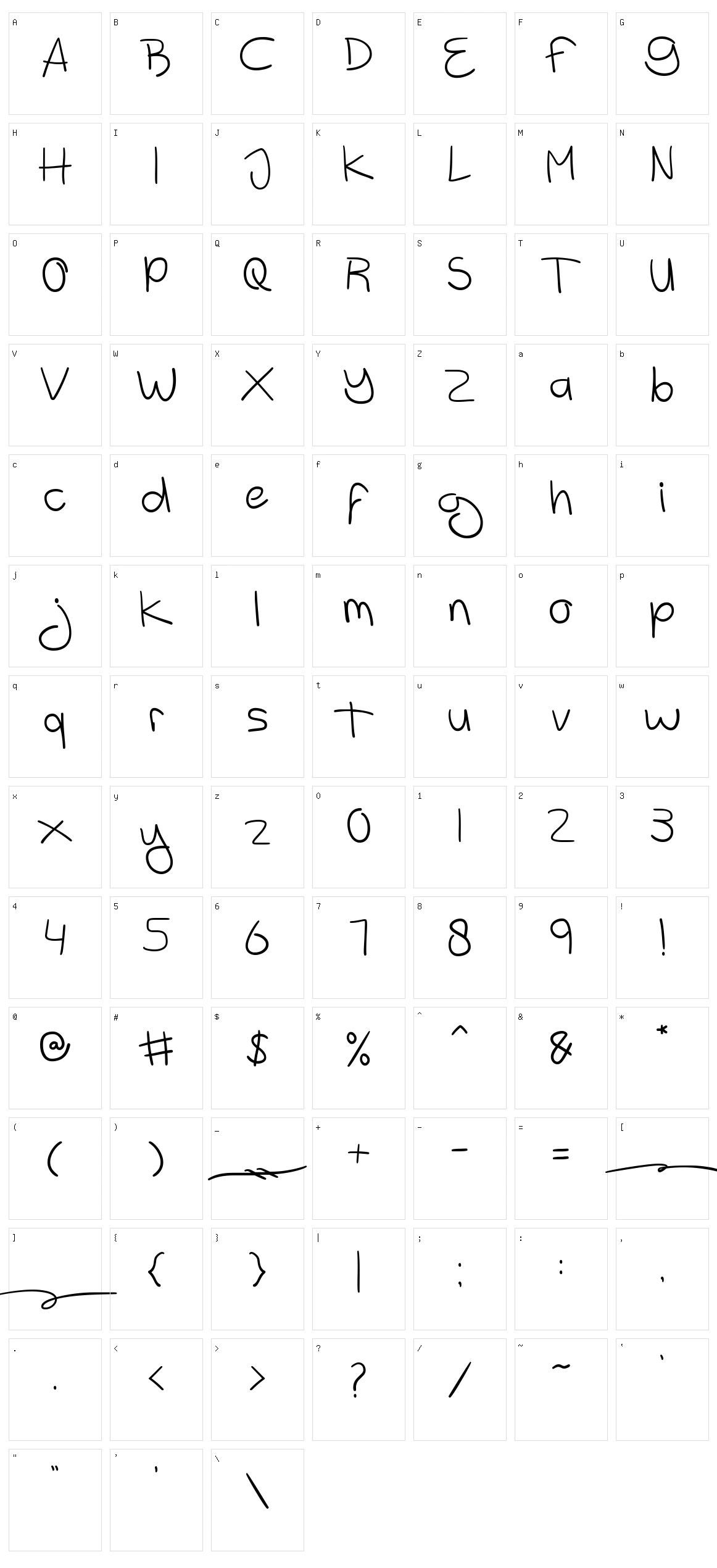 Egmont Character Set
