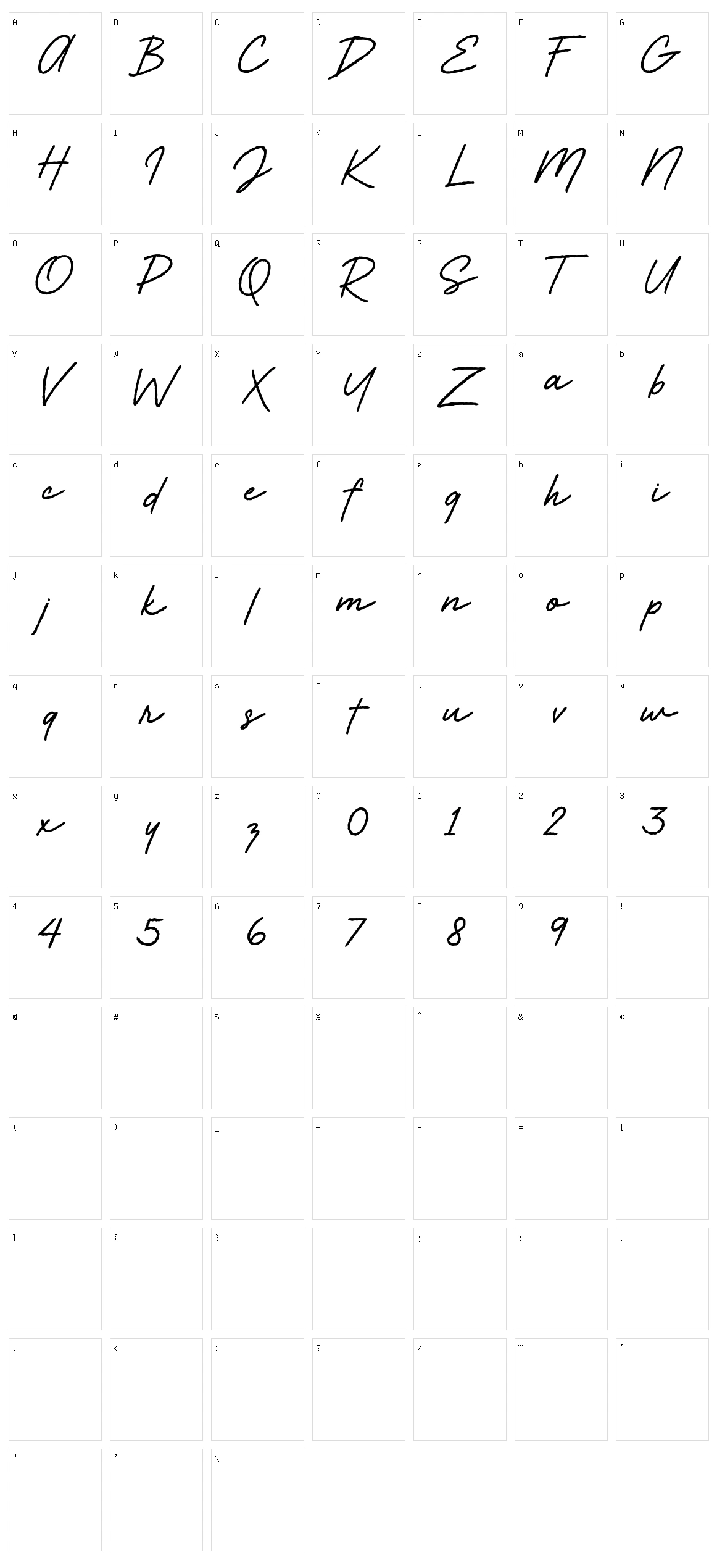 Eleanor Rigby Character Set