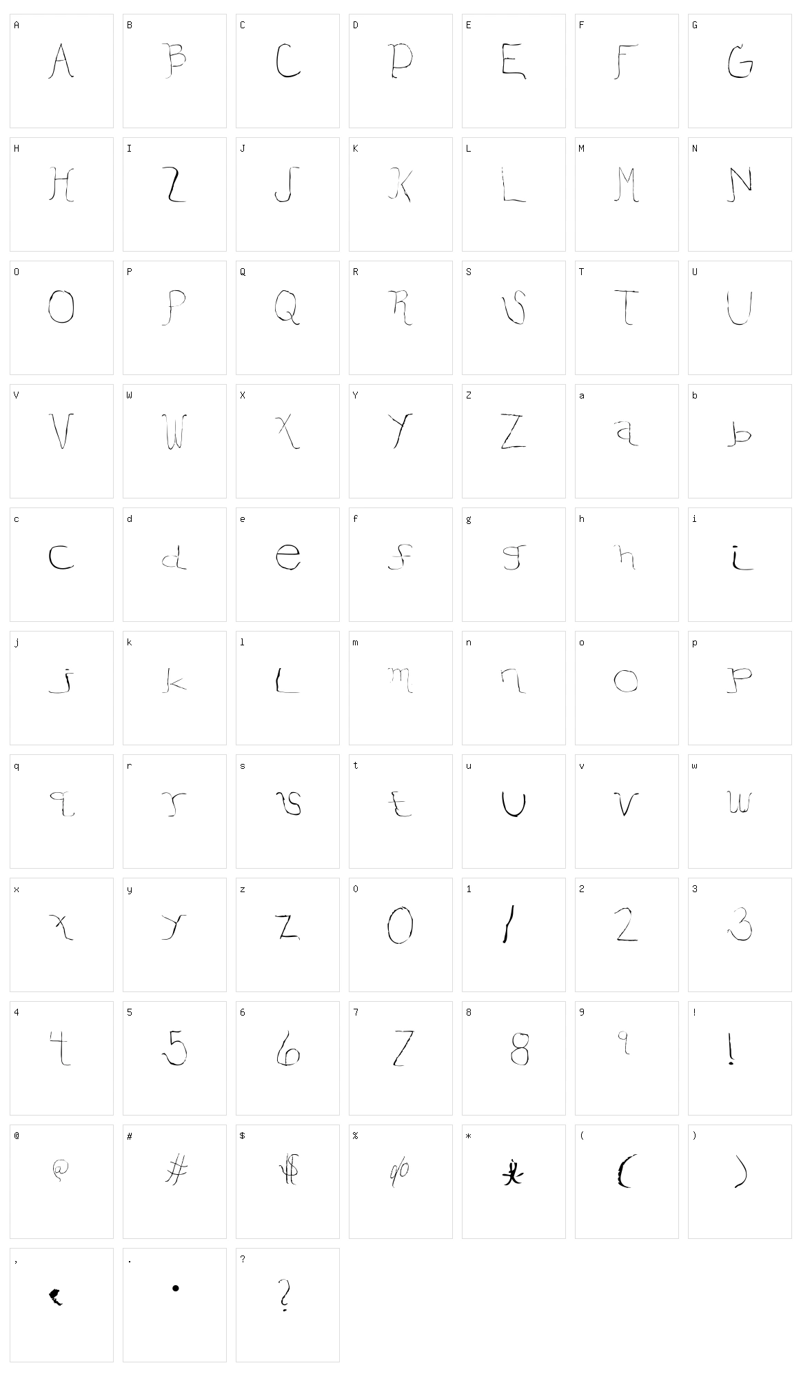 Elegant Character Set