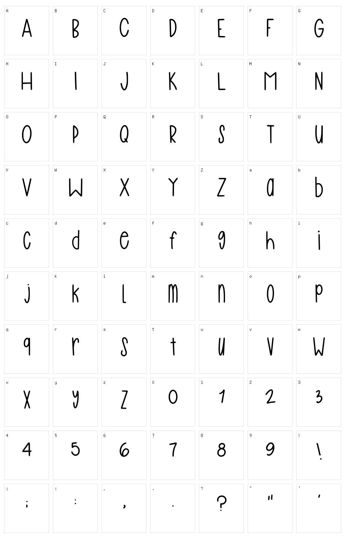 Elementary Character Set
