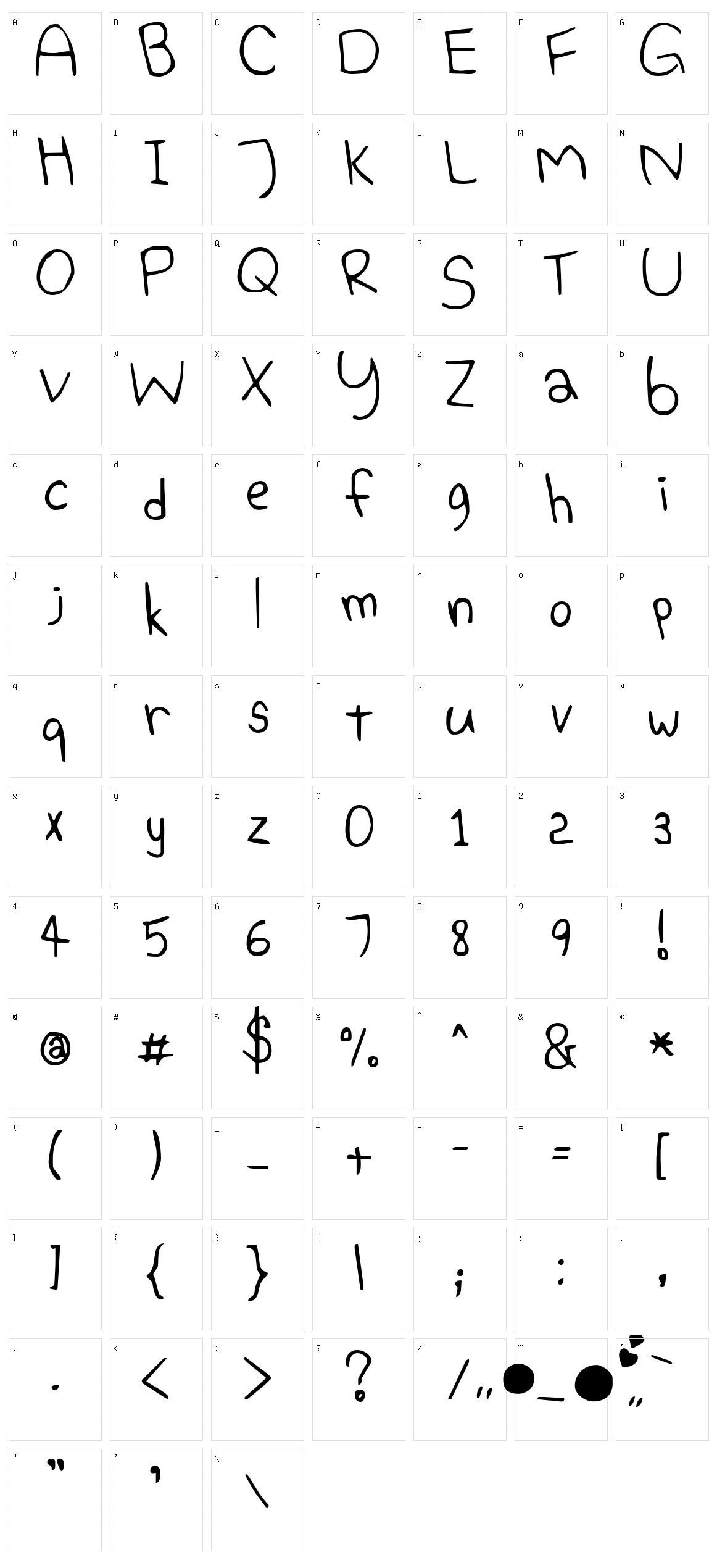 Elephant Hiccups Character Set