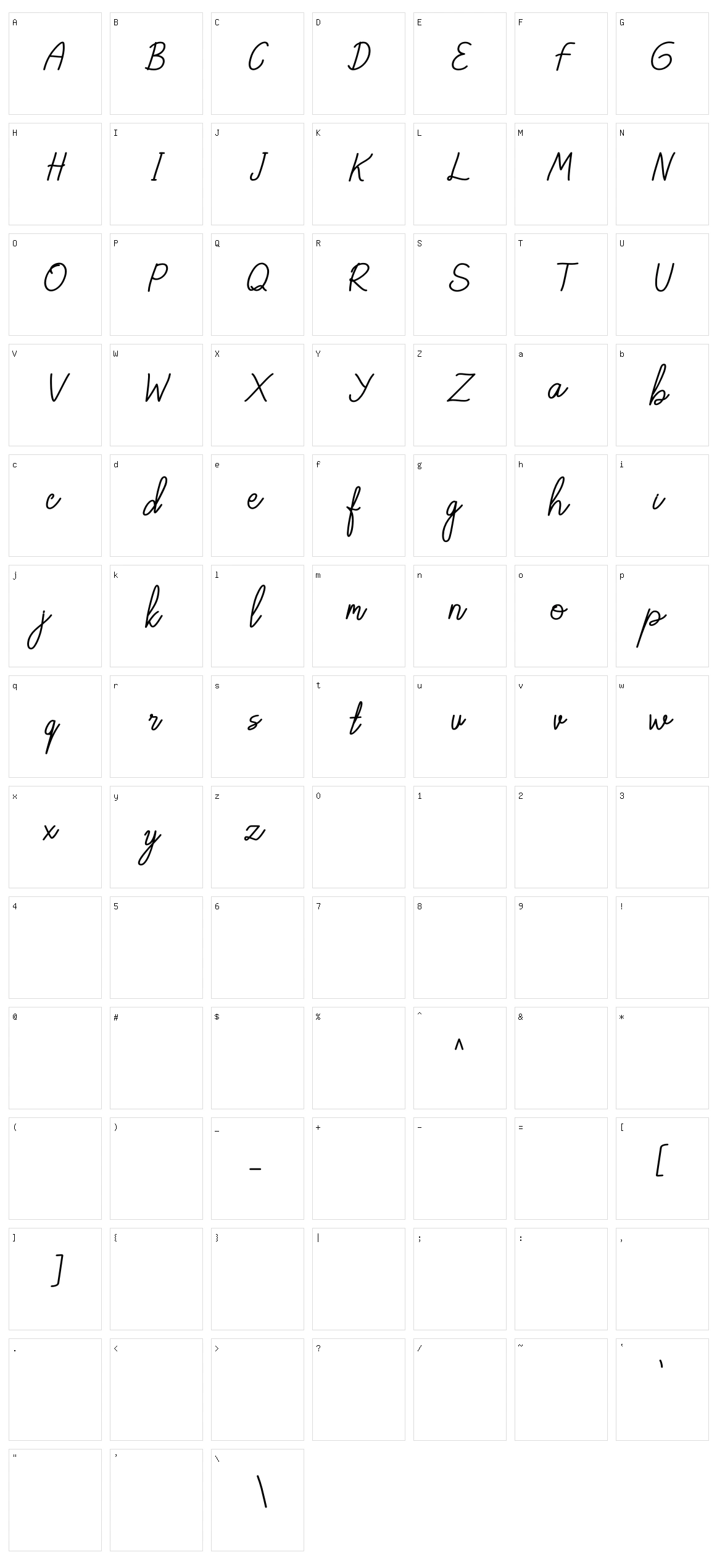 Elfia Character Set