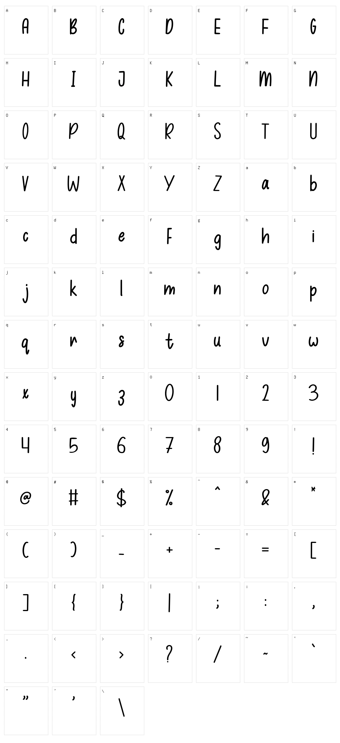 Elione Character Set