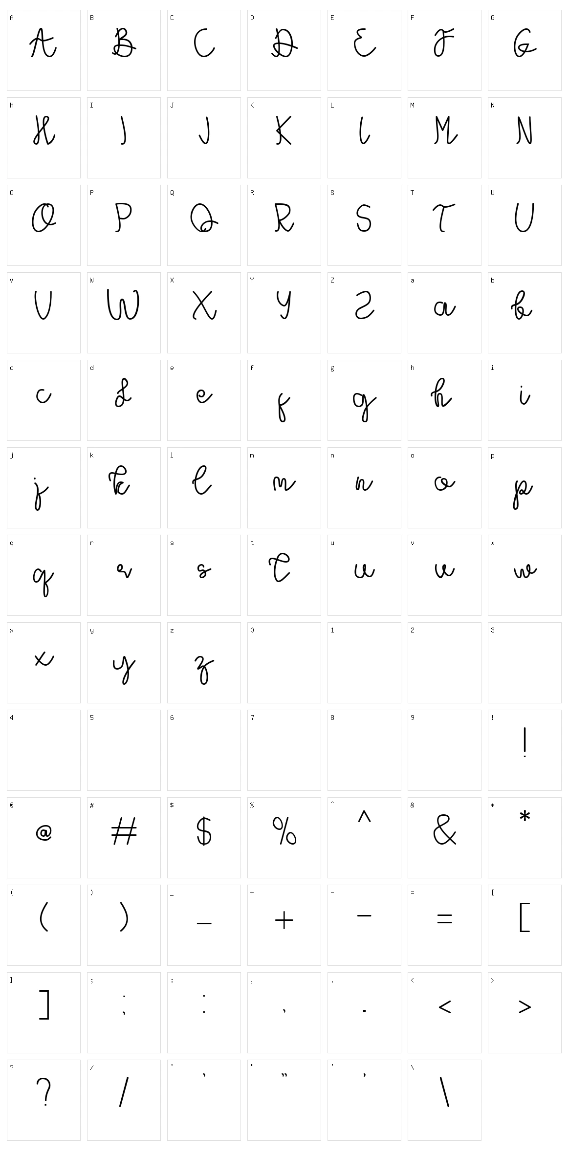 Eliya Character Set