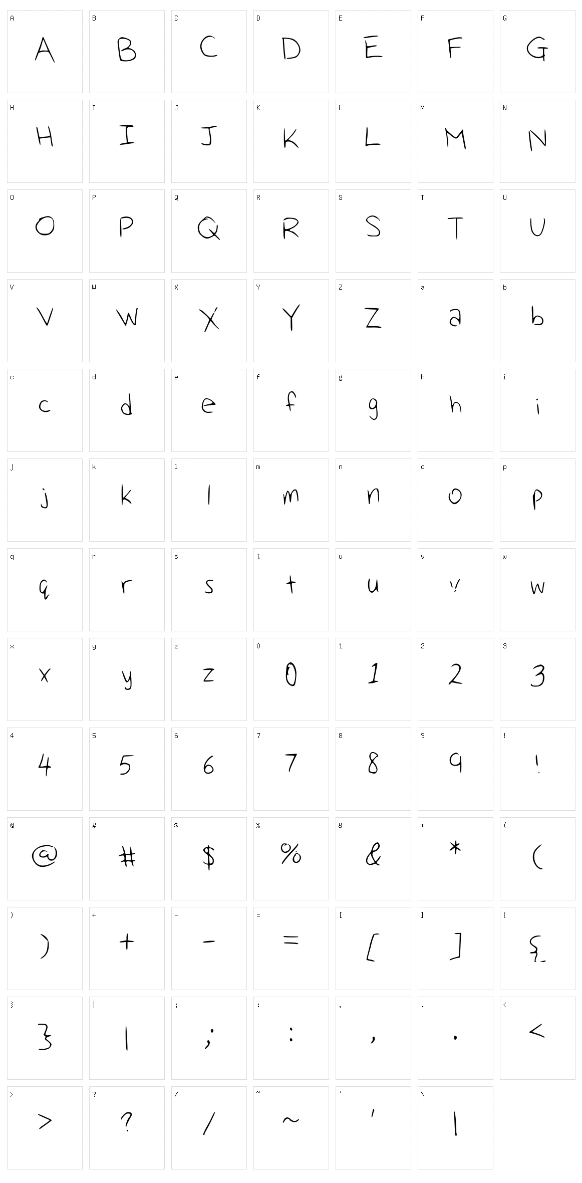 Ellennn Character Set