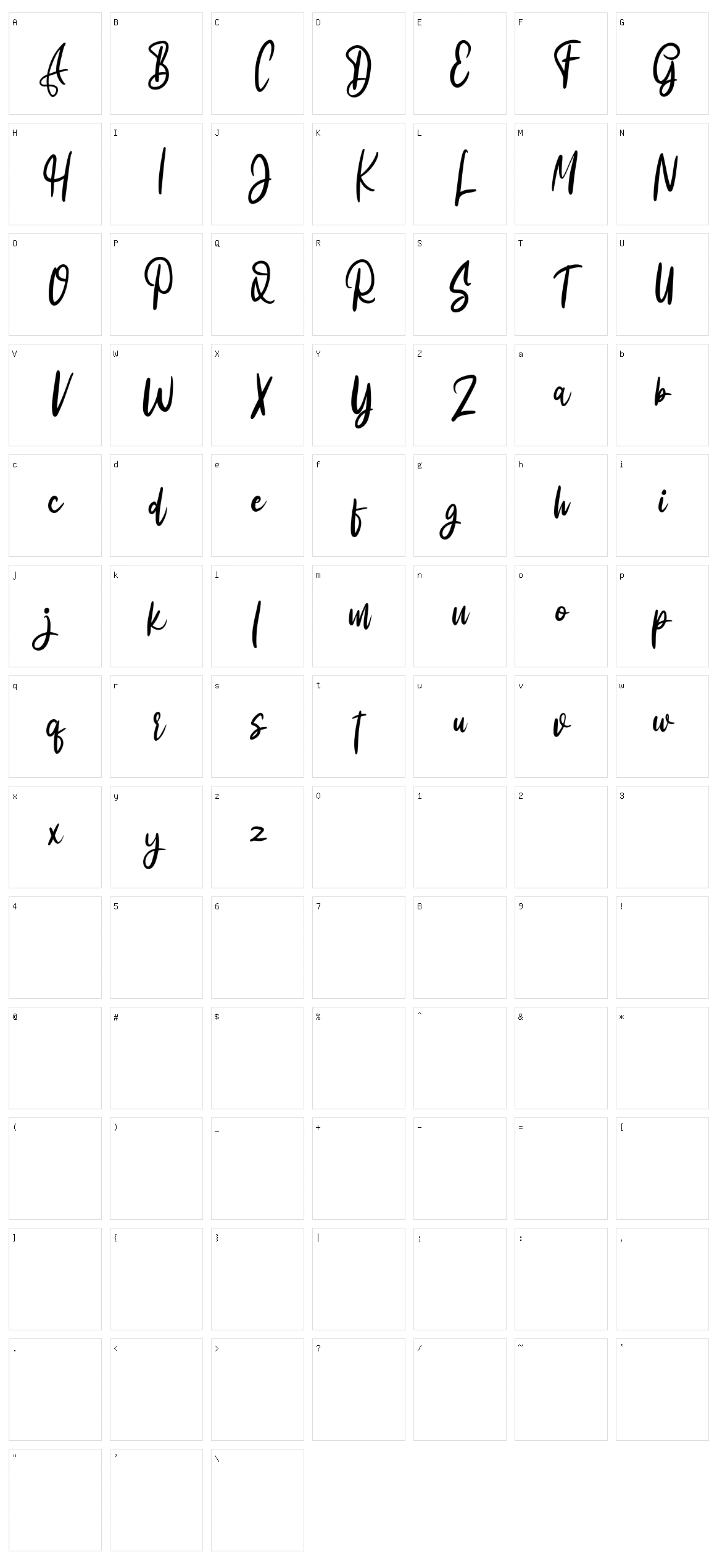 Ellies Character Set