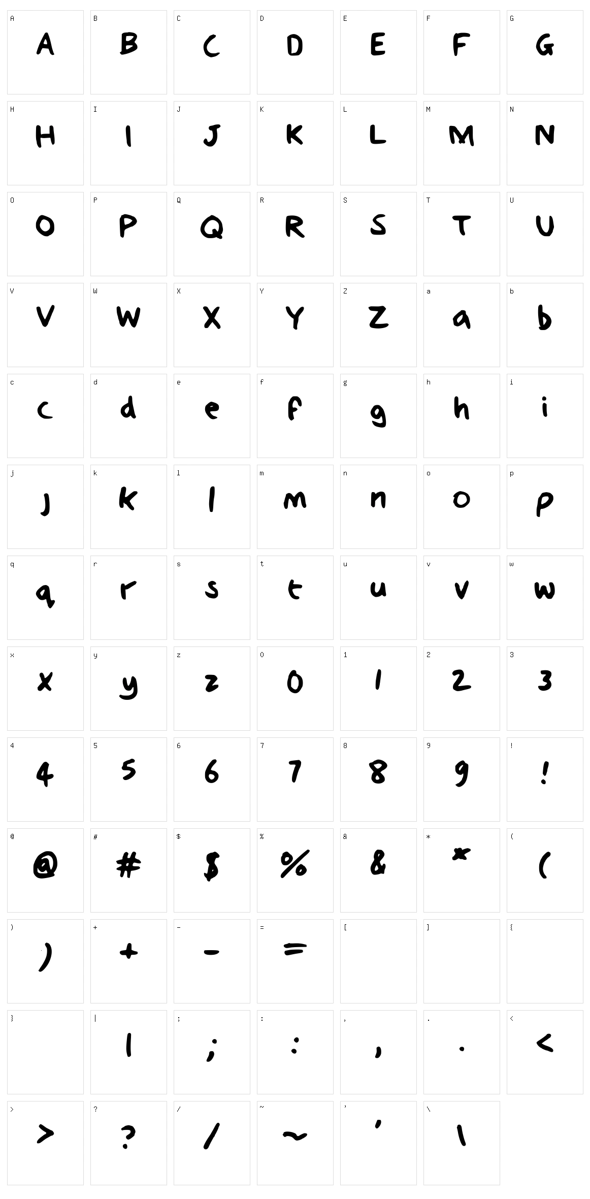 Ellis Character Set